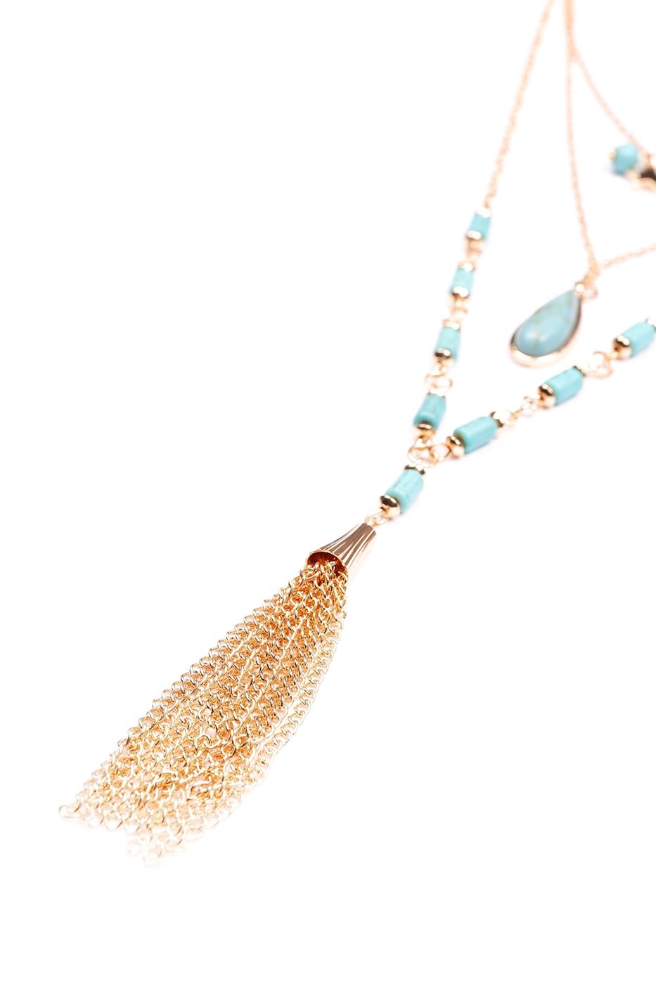 Fringe Detail Necklace - Femi9 EG