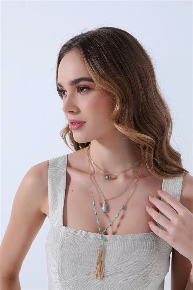 Fringe Detail Necklace - Femi9 EG