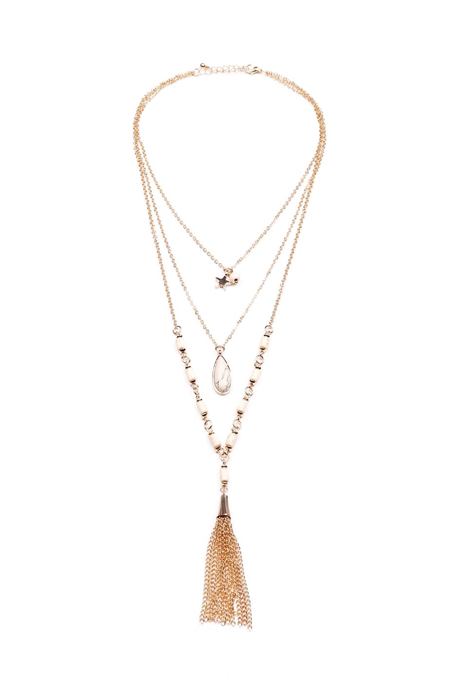 Fringe Detail Necklace - Femi9 EG