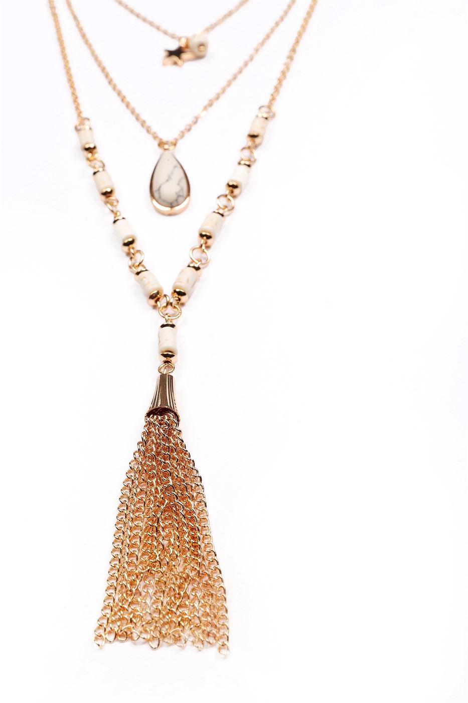 Fringe Detail Necklace - Femi9 EG