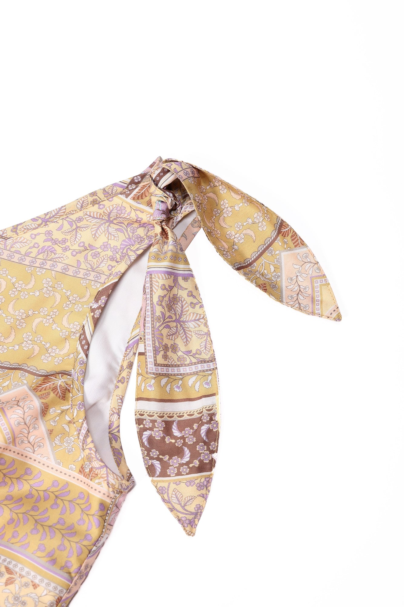 Tie Shoulder Printed Top - Femi9 EG