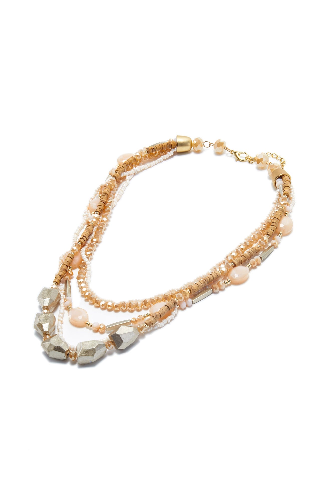 Collar Necklace With Faux  Crystals - Femi9 EG