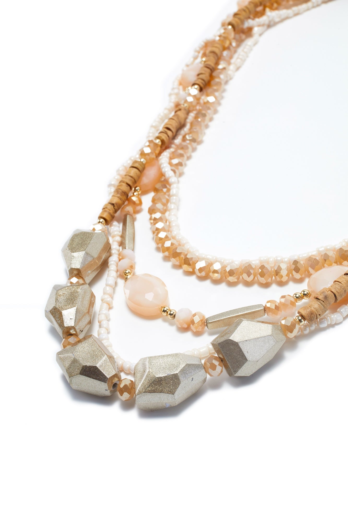 Collar Necklace With Faux  Crystals - Femi9 EG