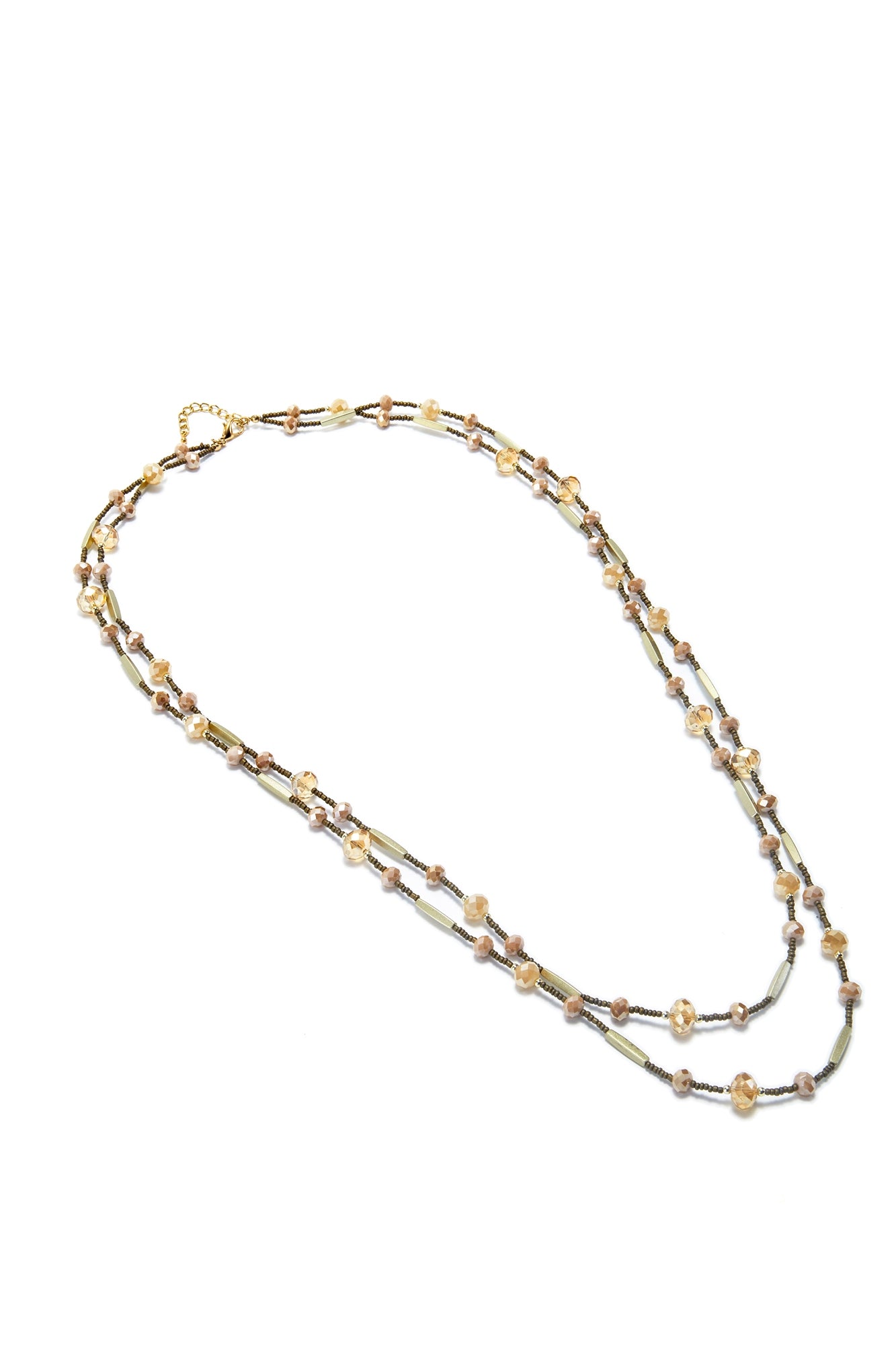 Necklace With Multi Tone Stone - Femi9 EG