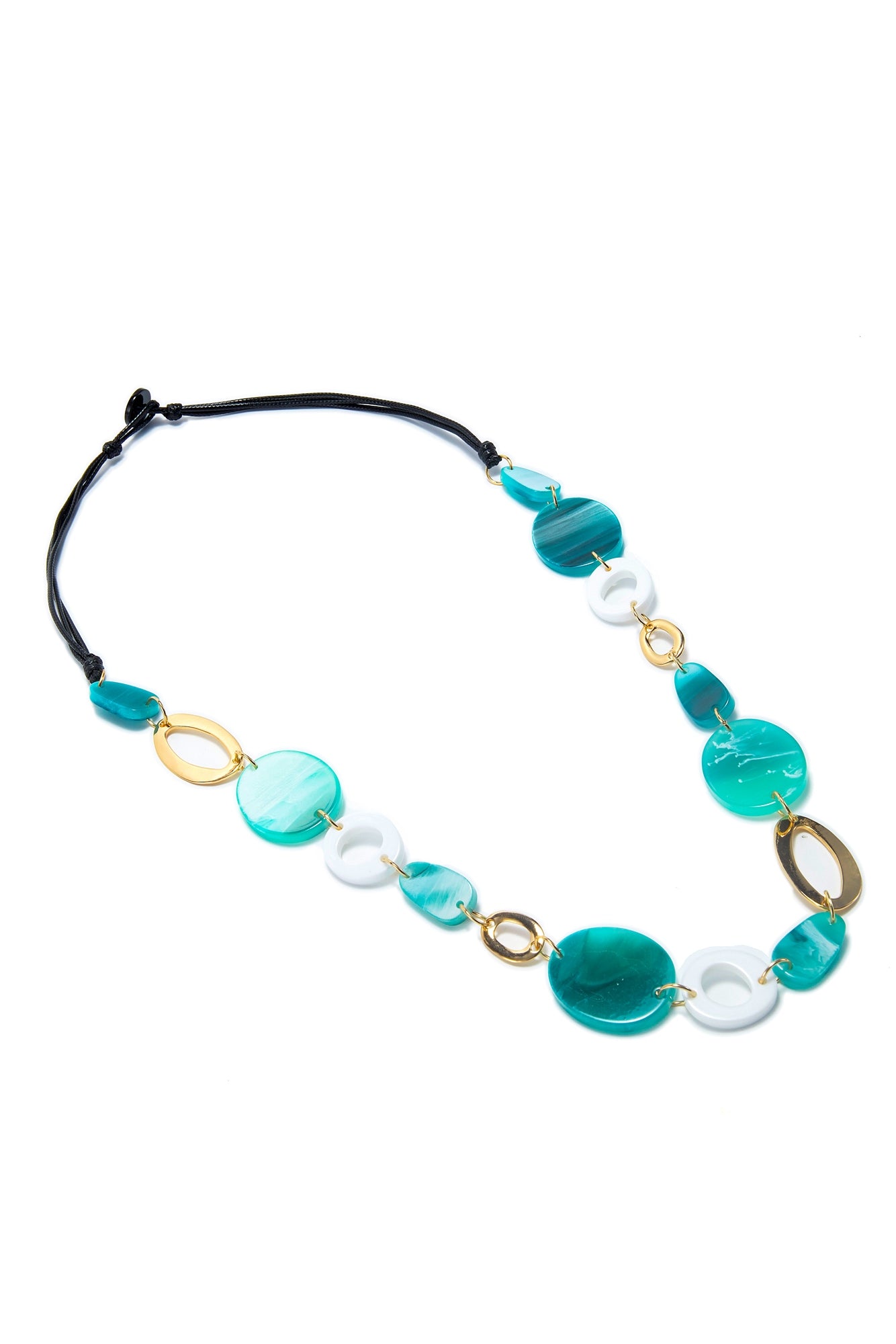 Long Length Blue Tone Necklace - Femi9 EG