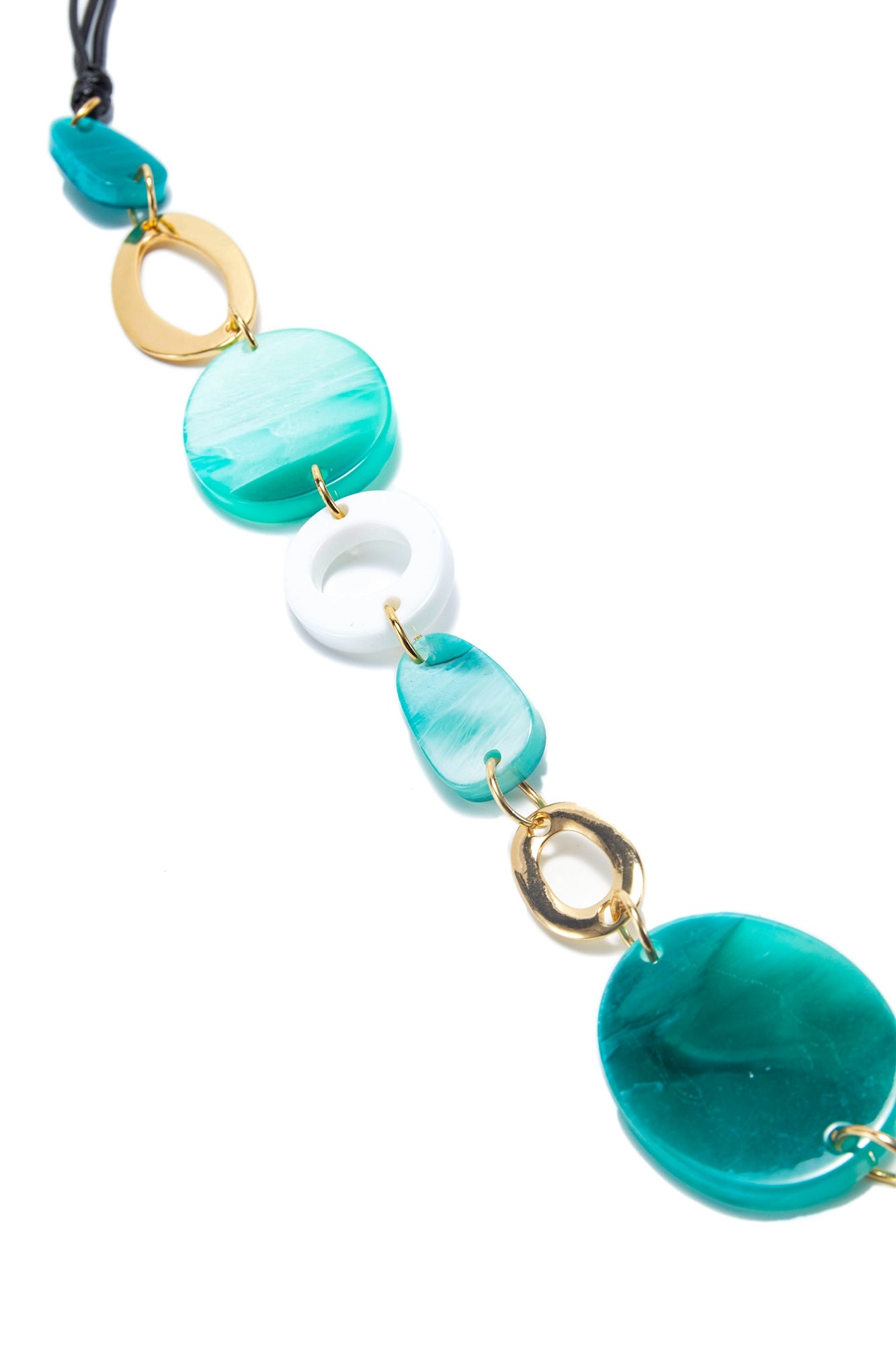 Long Length Blue Tone Necklace - Femi9 EG