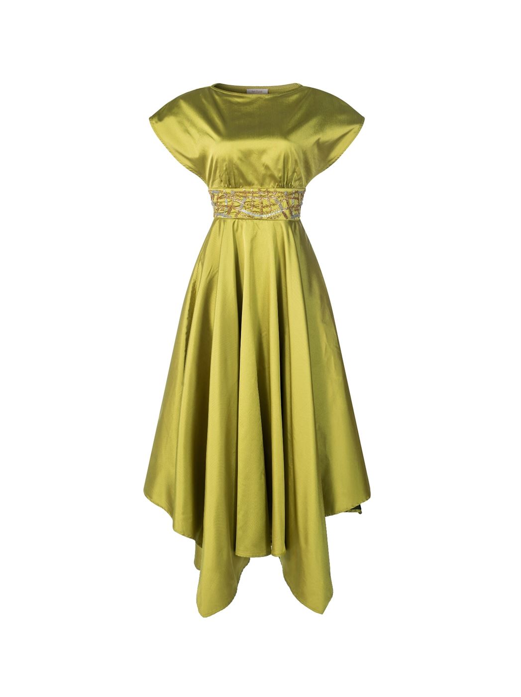 Asymmetrical Hem Embellished Dress - Femi9 EG