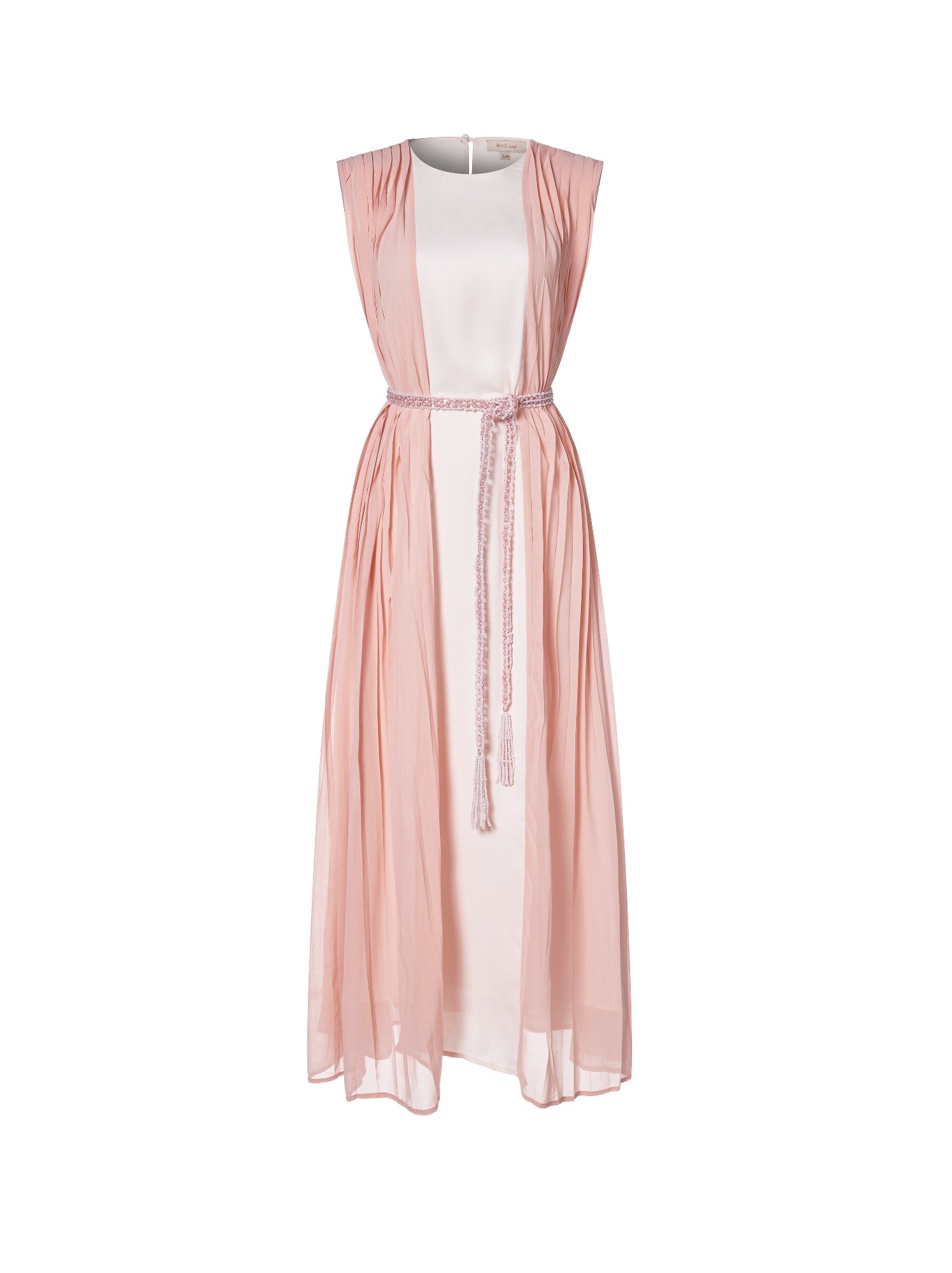 Pleated Kaftan With Contrast Colors - Femi9 EG