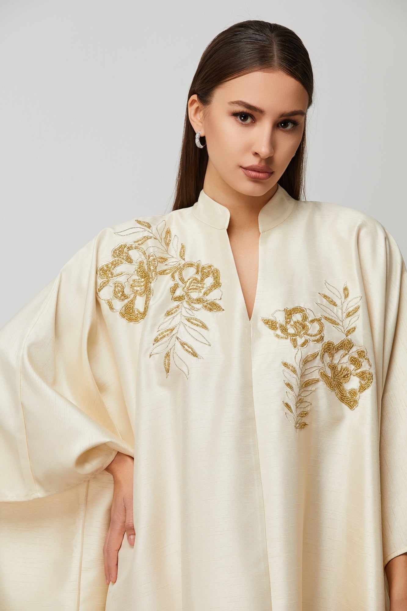 Embellished Details Elegant Kaftan - Femi9 EG
