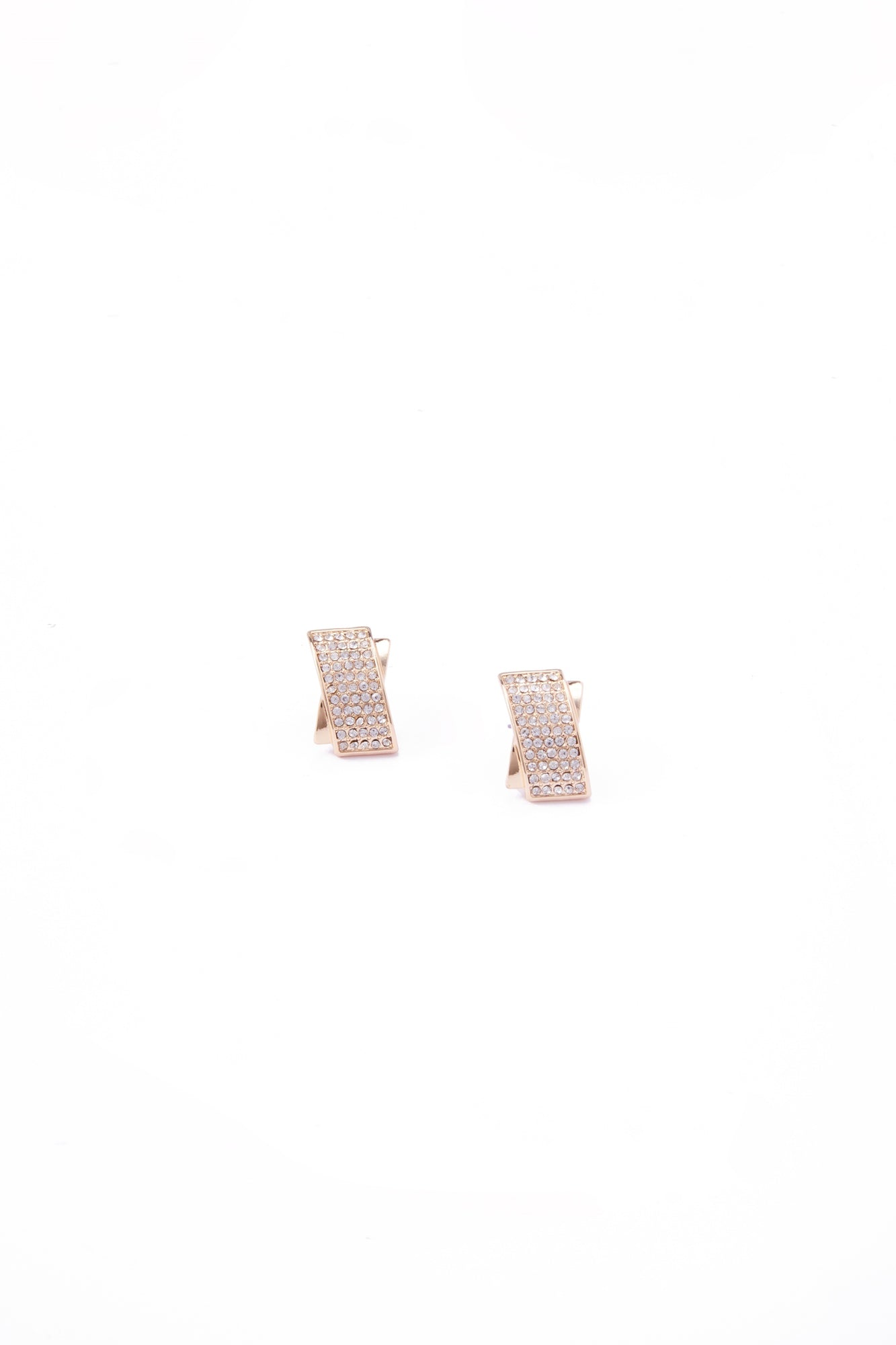 Gold Crystal Earrings - Femi9 EG