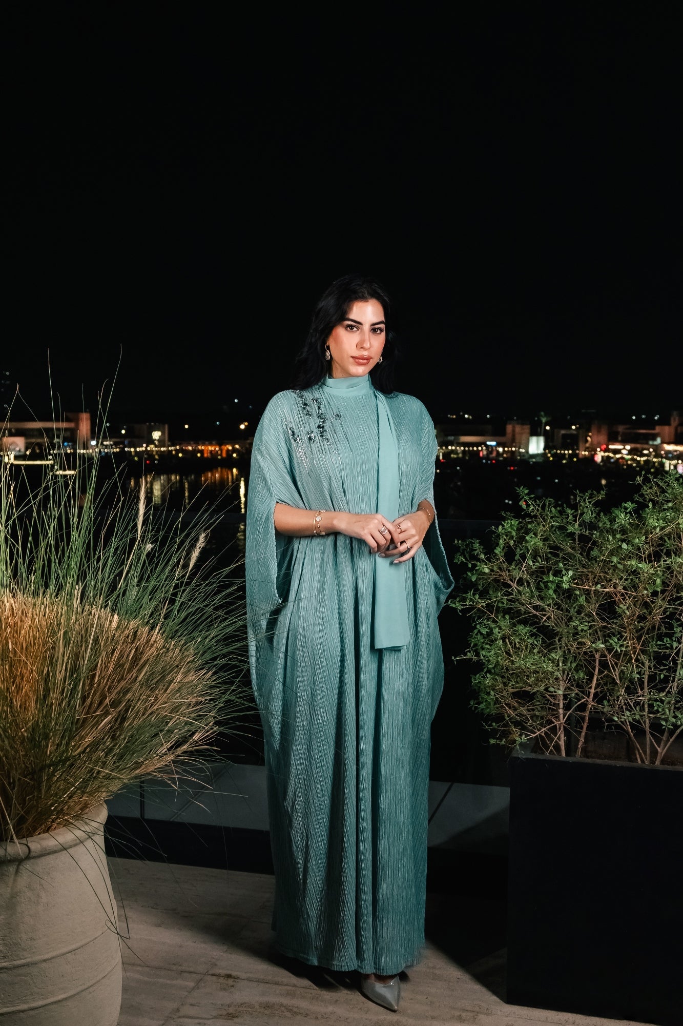 Velvet Embellished Kaftan