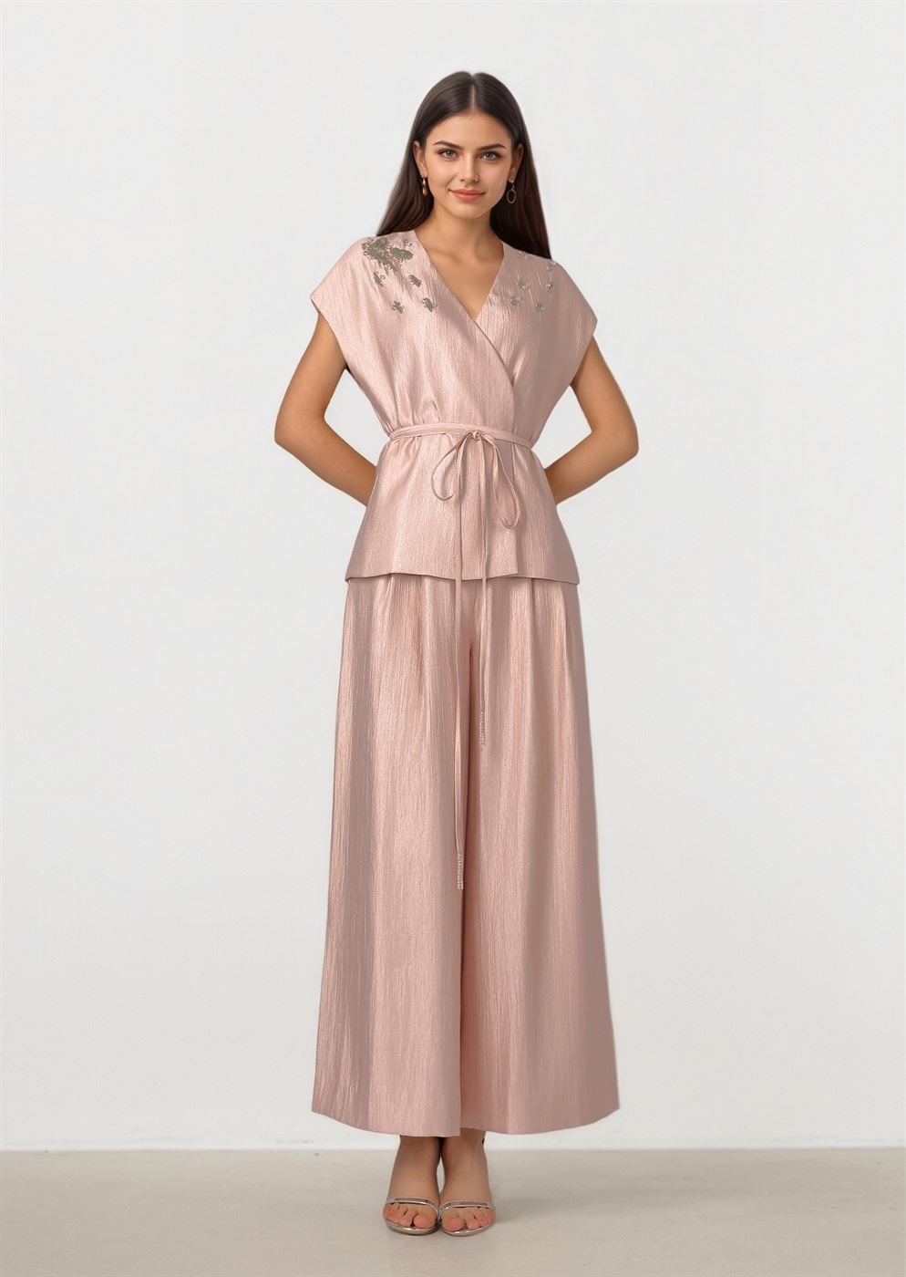 Crossover Taffeta Top