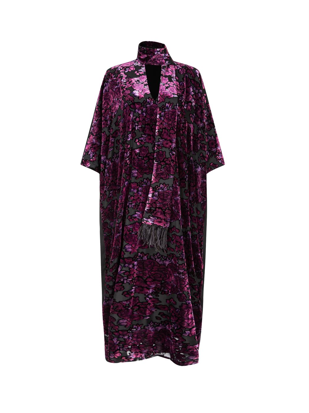 Printed Devore Kaftan