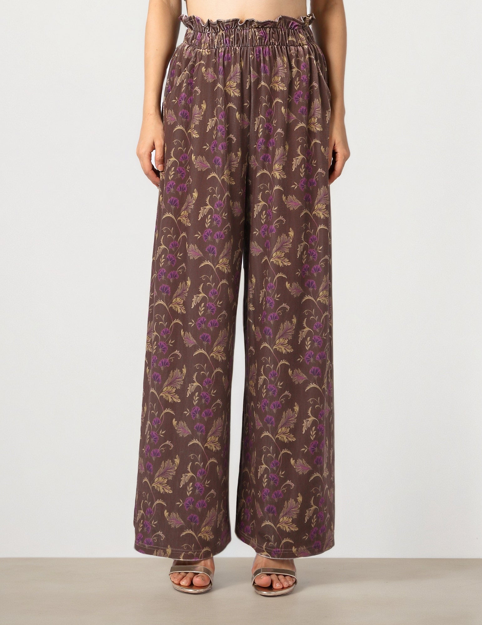 Velvet Palazzo Pants