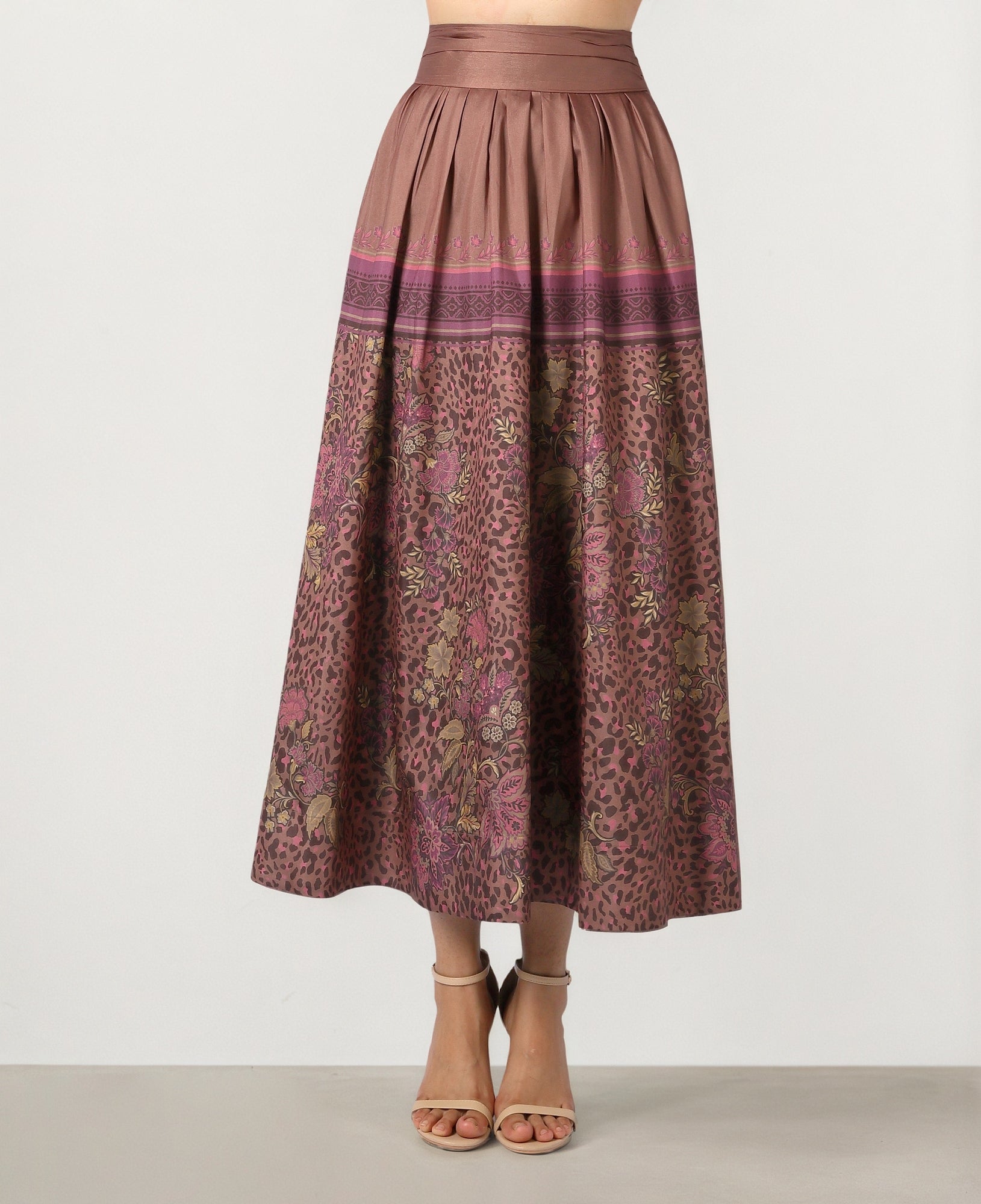 Ornate Taffeta Skirt