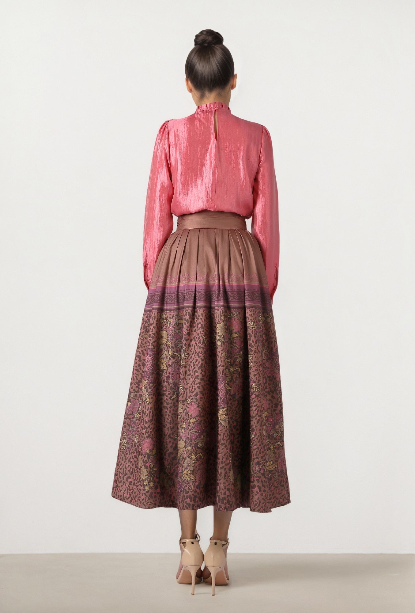 Ornate Taffeta Skirt