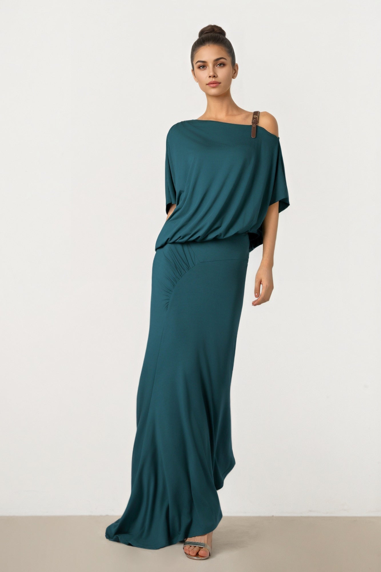 Draped Jersey Blouse