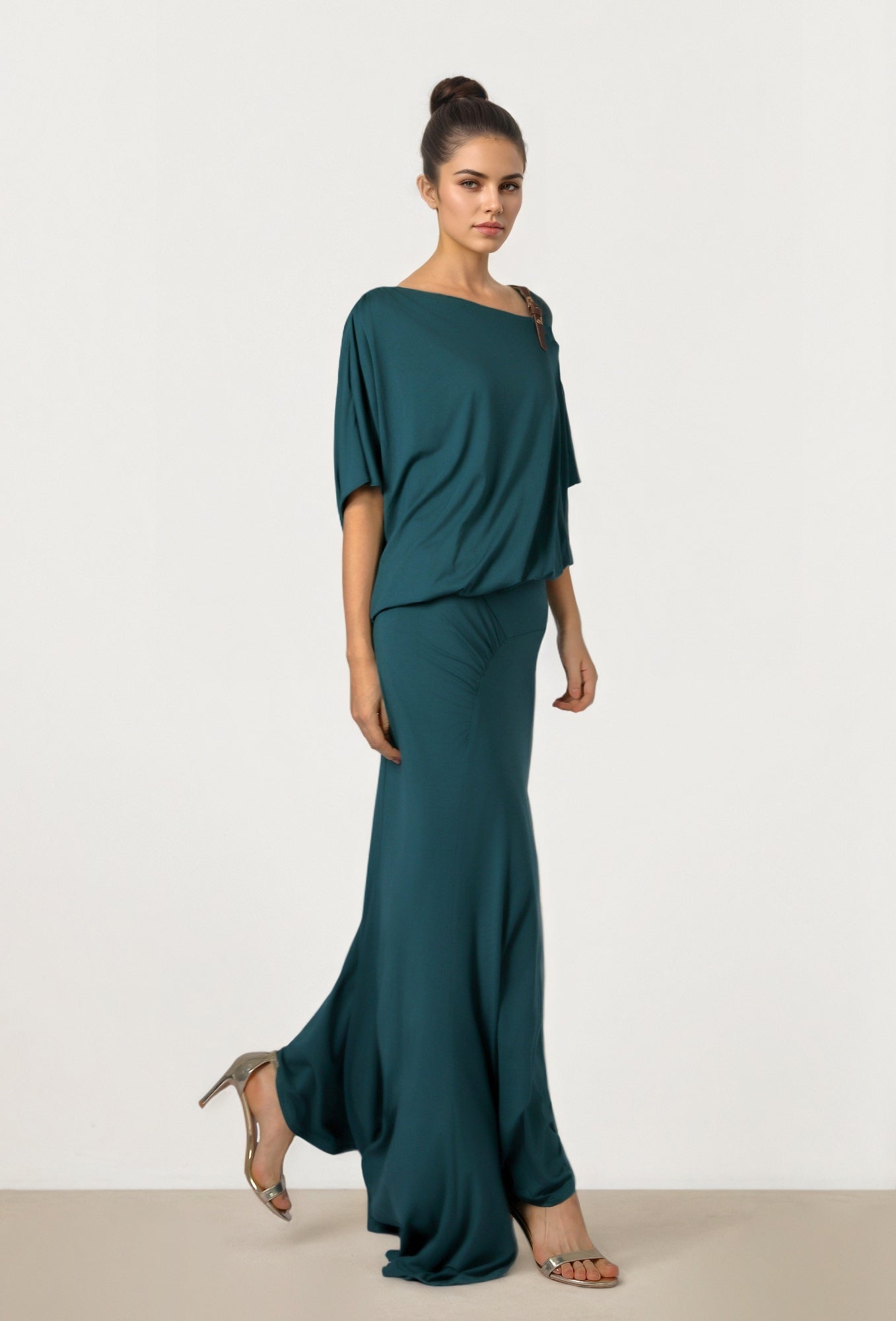 Draped Jersey Blouse