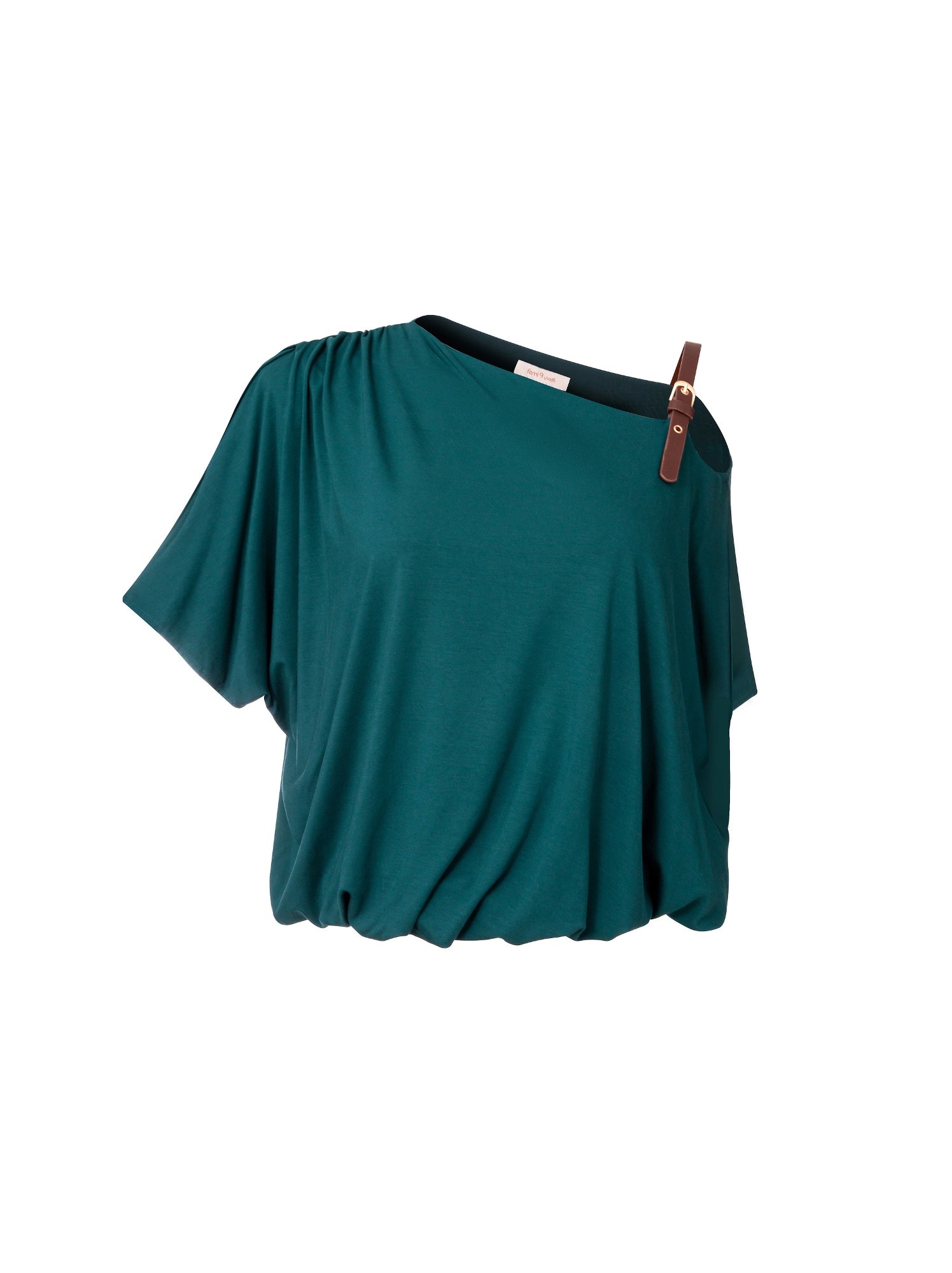 Draped Jersey Blouse