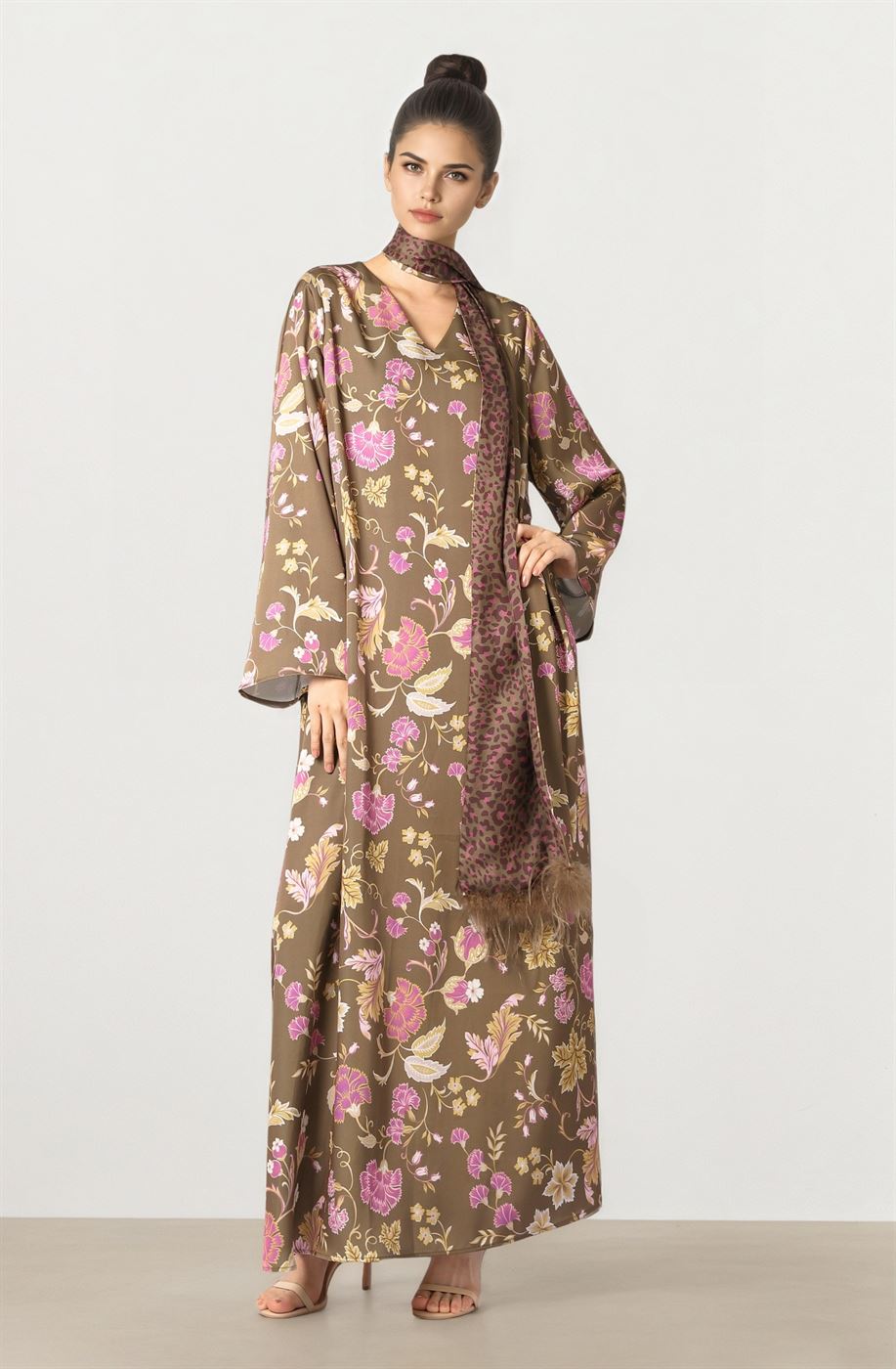Floral Printed Kaftan
