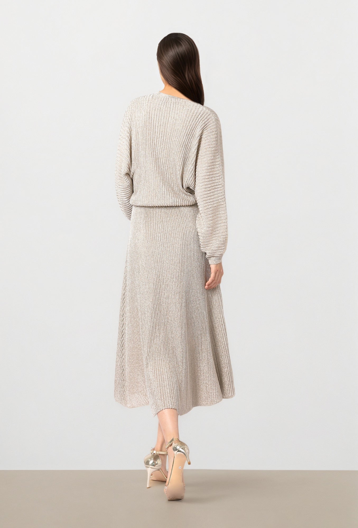 Shimmer V-Neck Dress