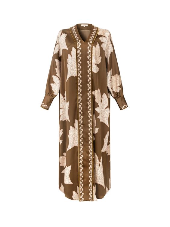 Printed Satin Dress
