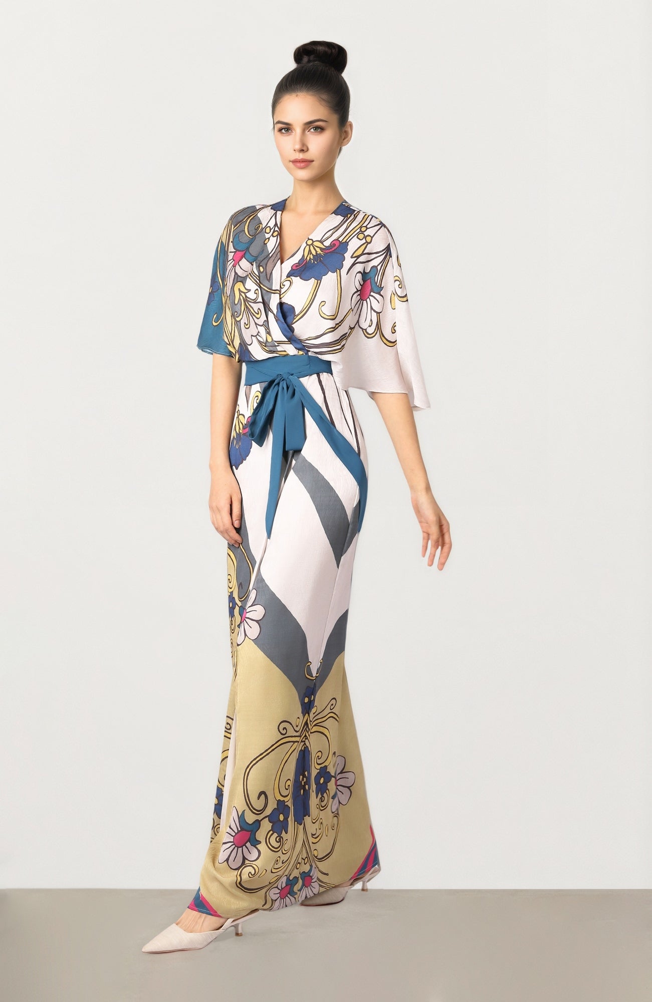 Printed Jacquard Dress