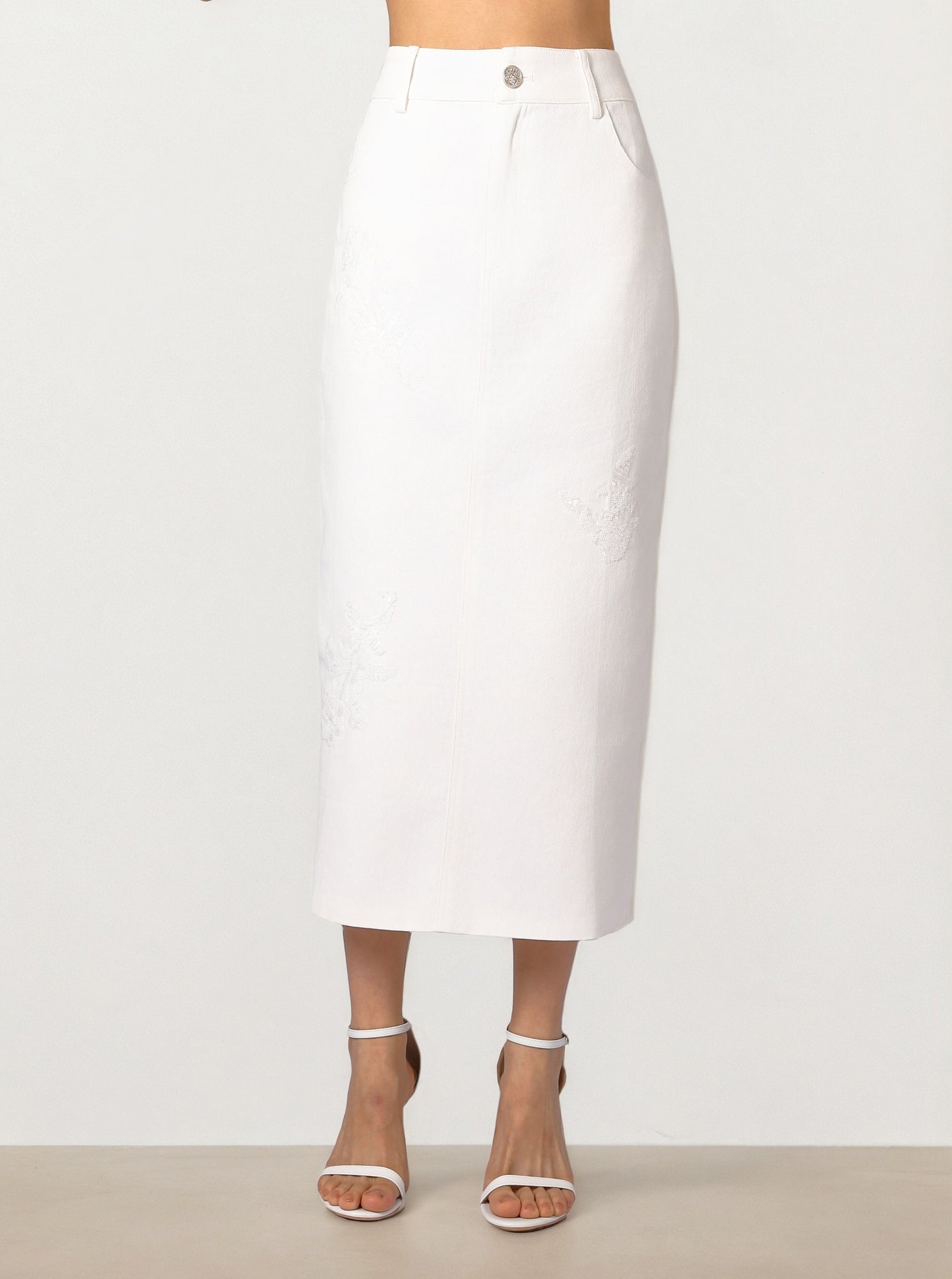 Denim Pencil Skirt
