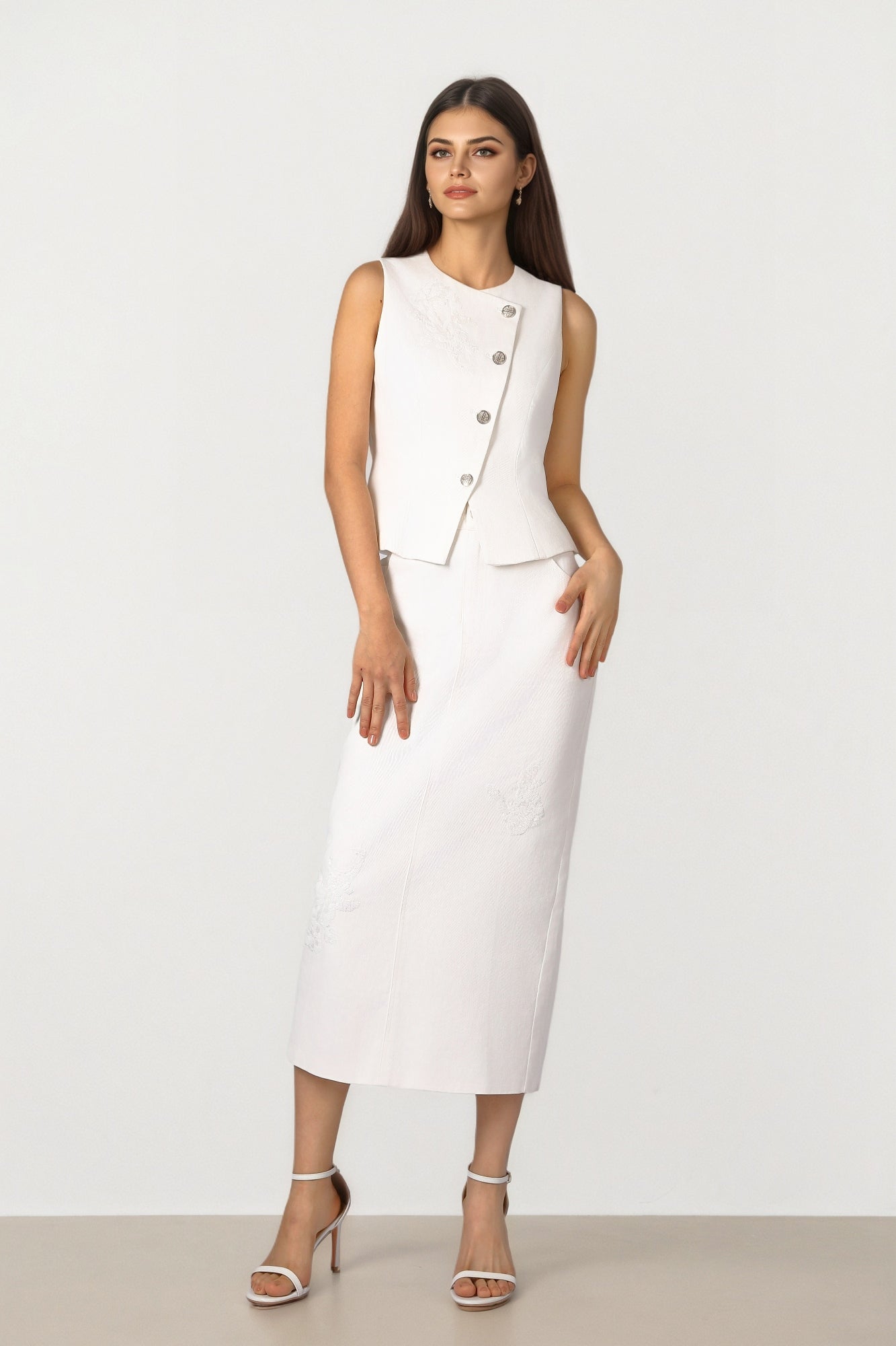 Denim Pencil Skirt