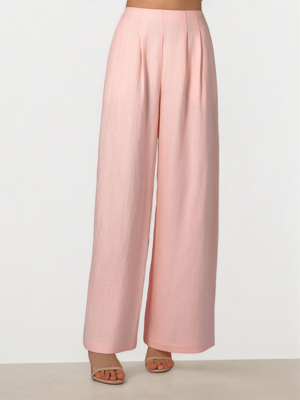 Pink Linen Trousers