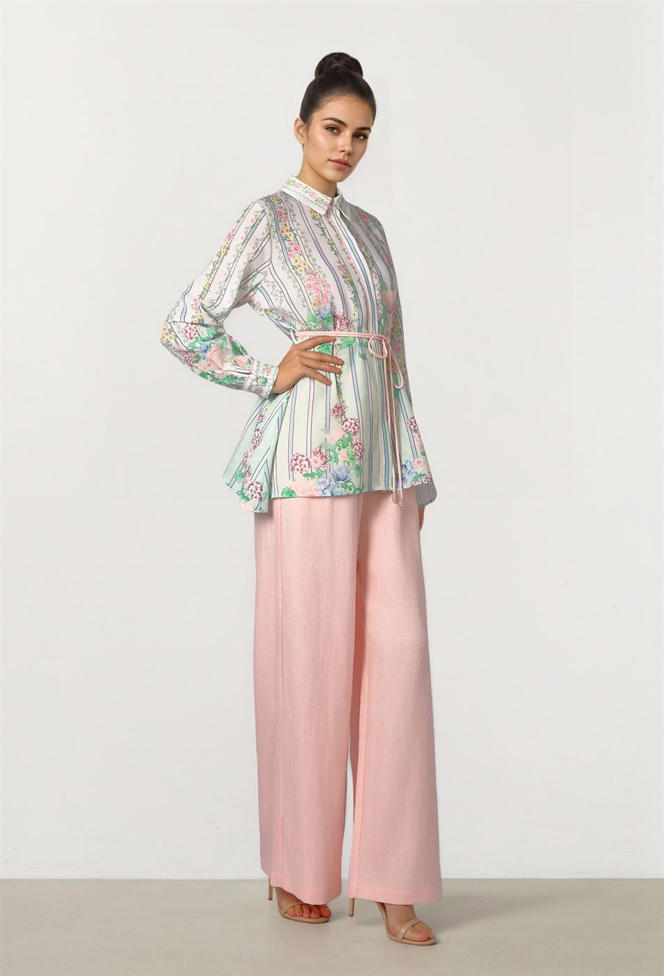 Pink Linen Trousers