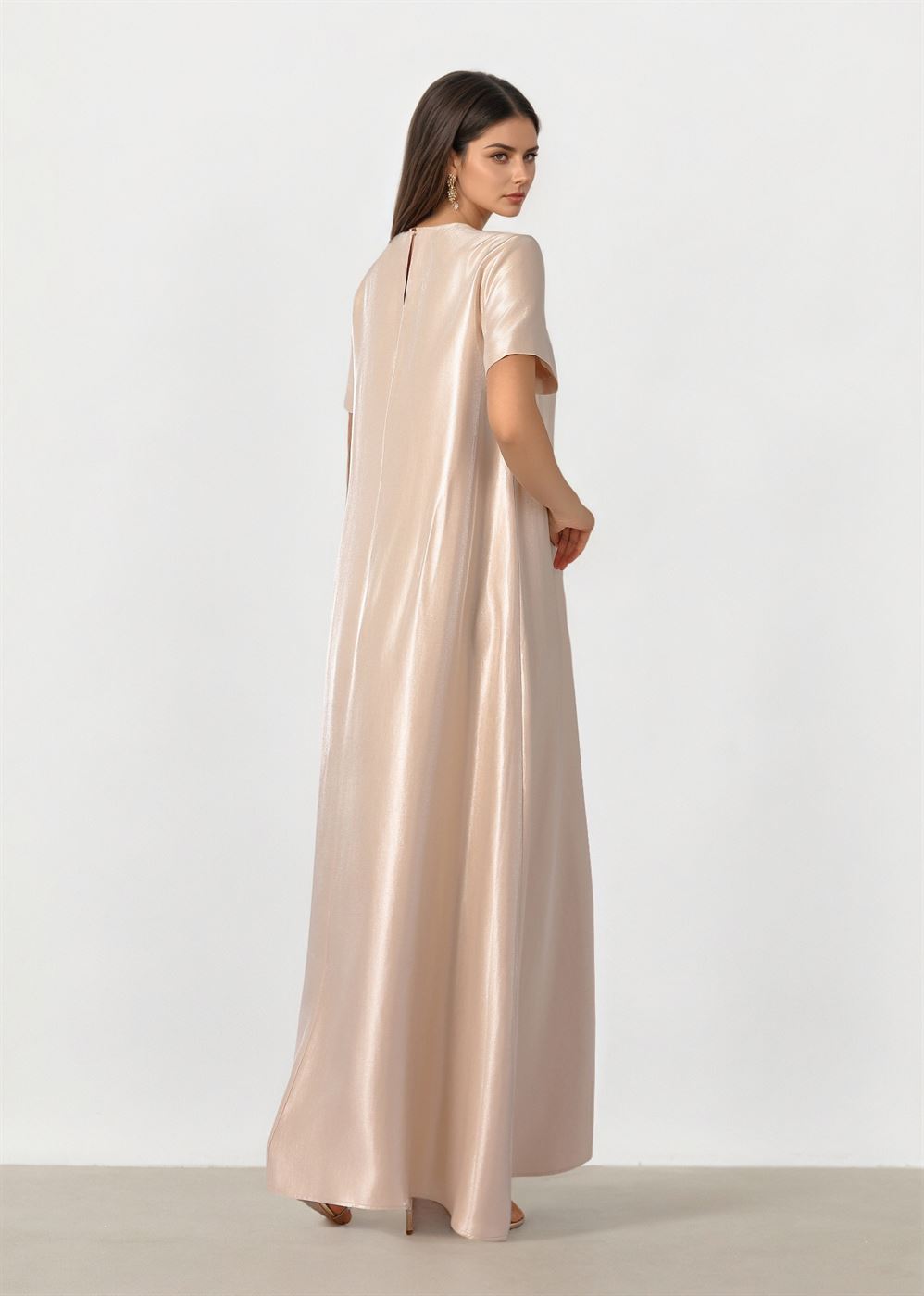 Embellished Taffeta Dress