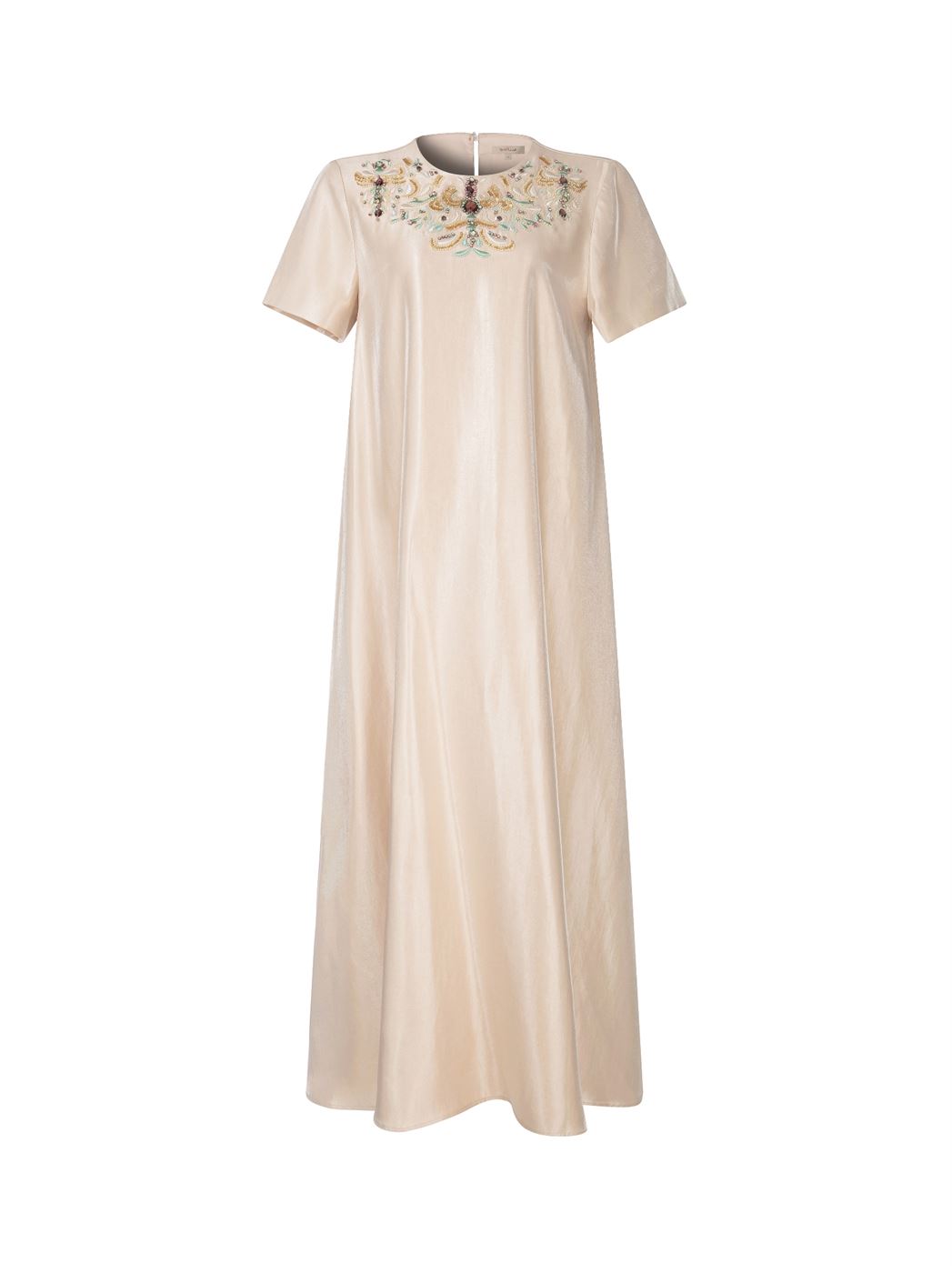 Embellished Taffeta Dress