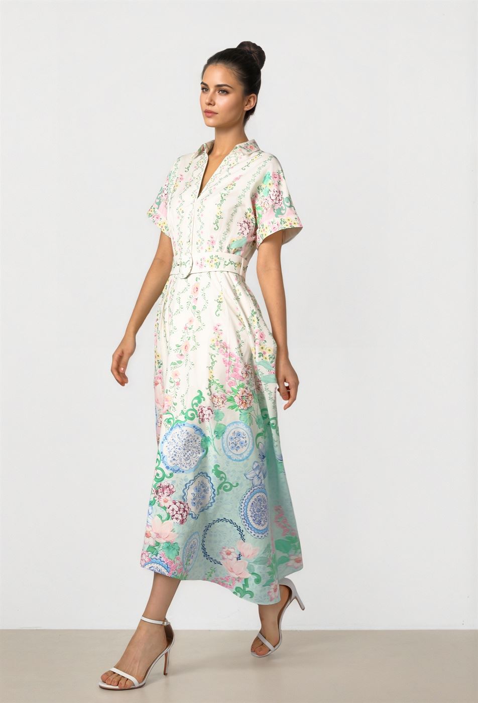 Botanical Shirt Dress