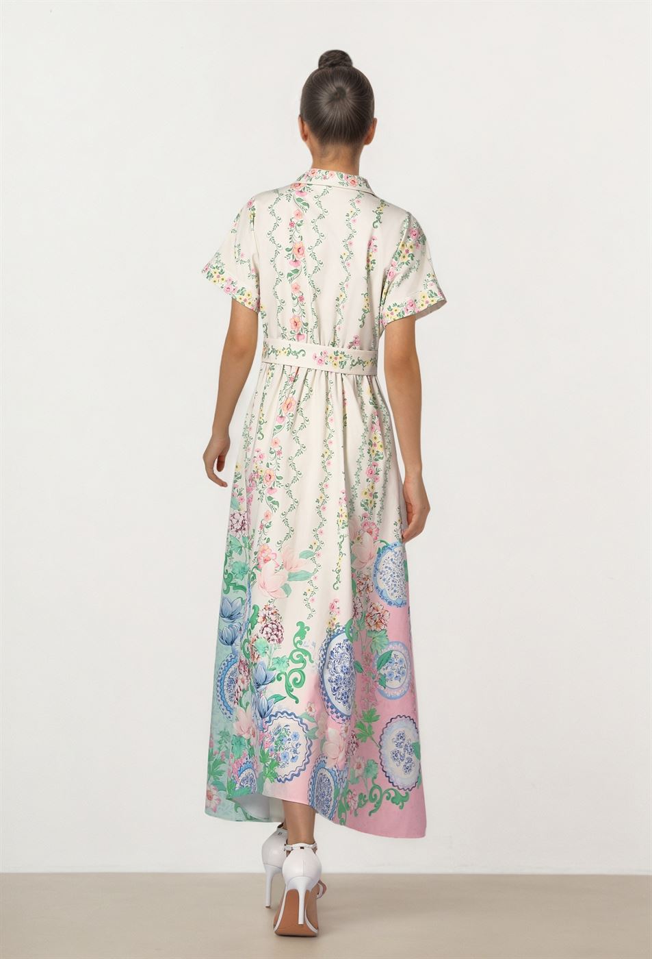 Botanical Shirt Dress