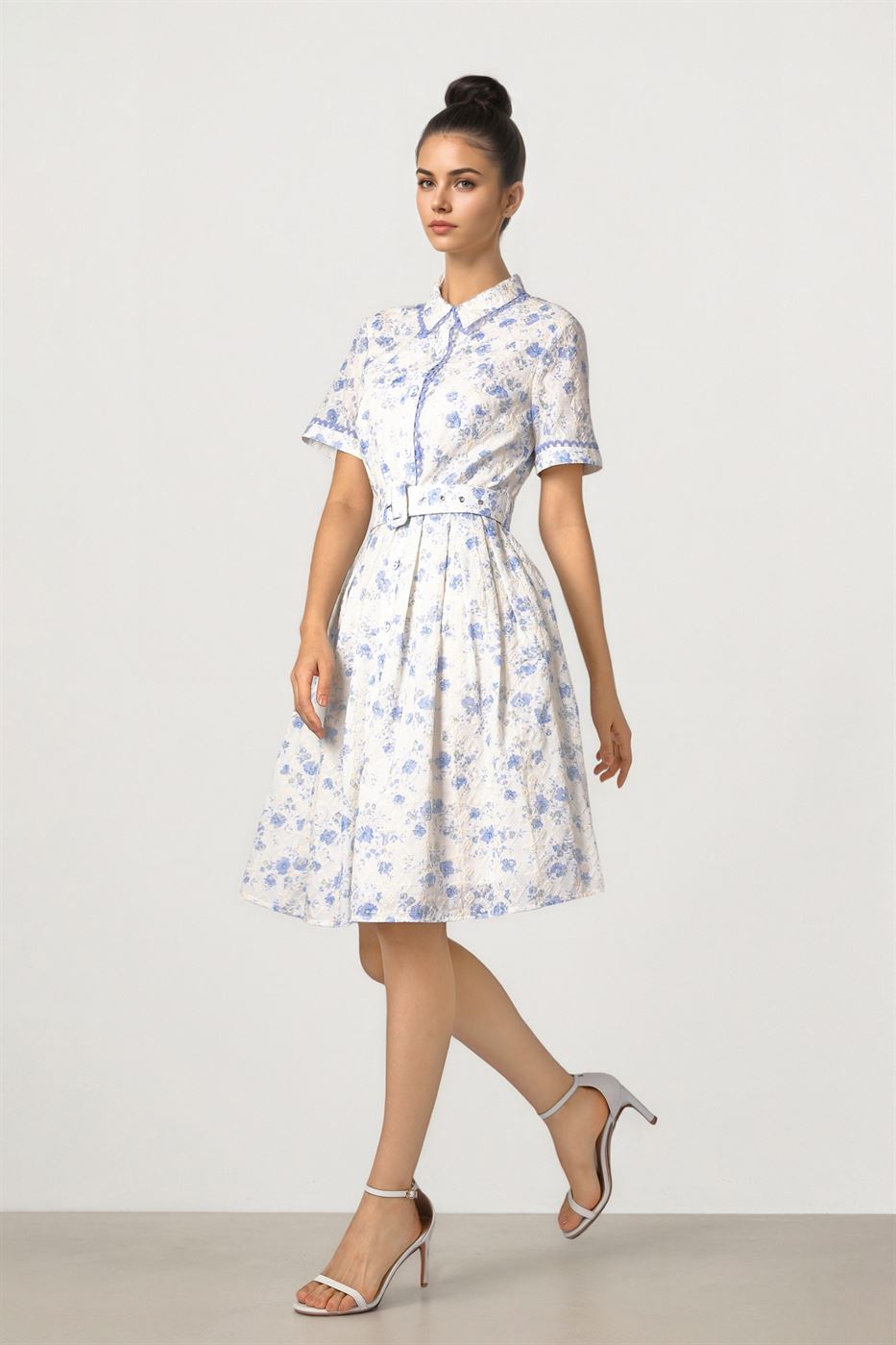 Embellished Jacquard Dress