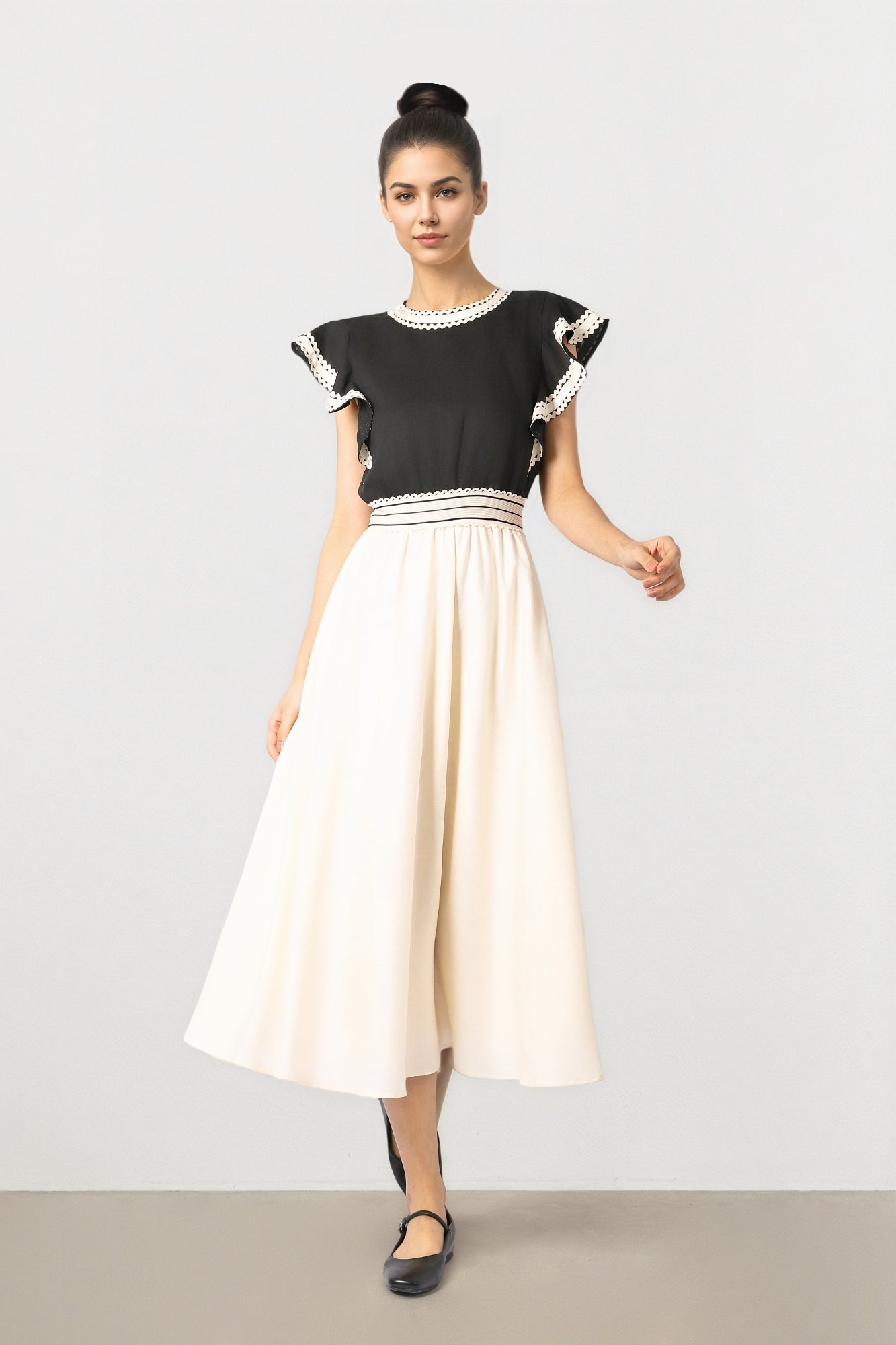 contrast linen dress Midi Option:Small PUMA Socks products for Color:AA412 Crafted from a blend