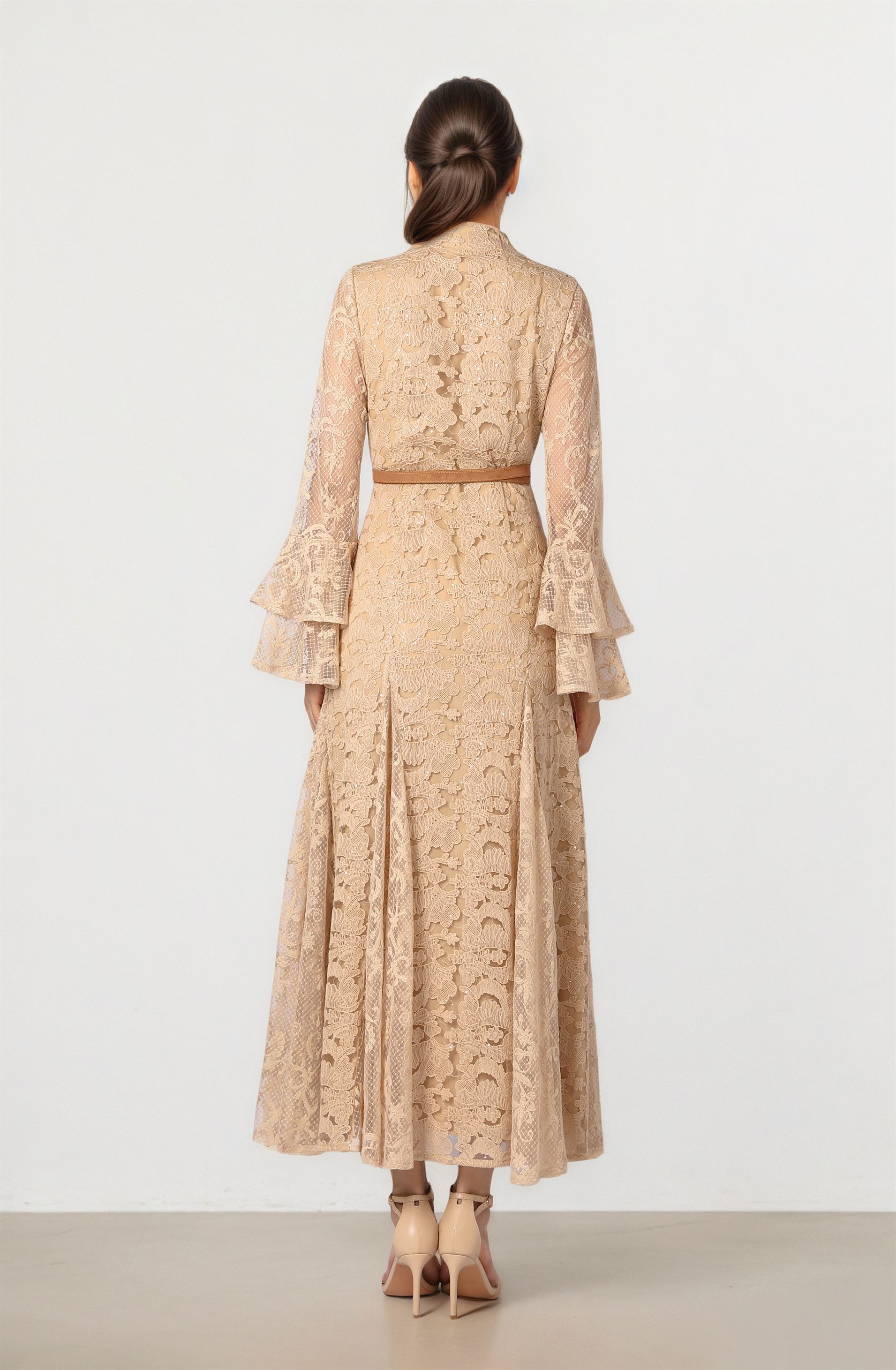 Sand Lace Dress
