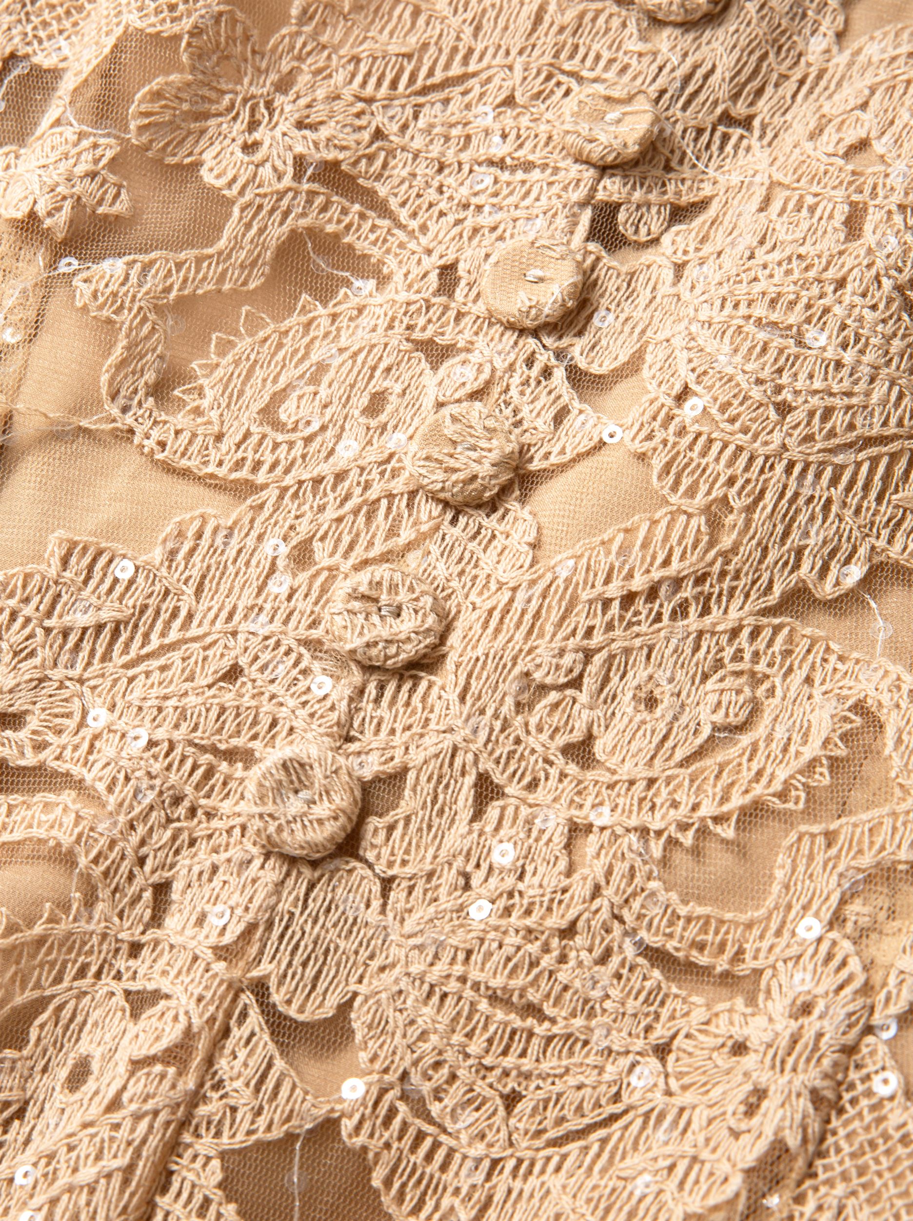 Sand Lace Dress