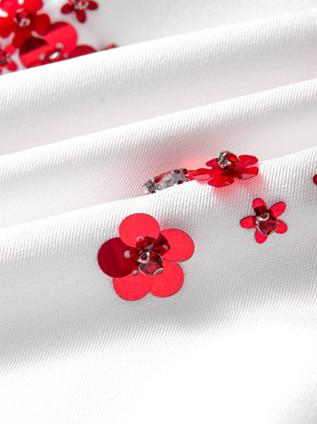 Beaded Taffeta Blouse