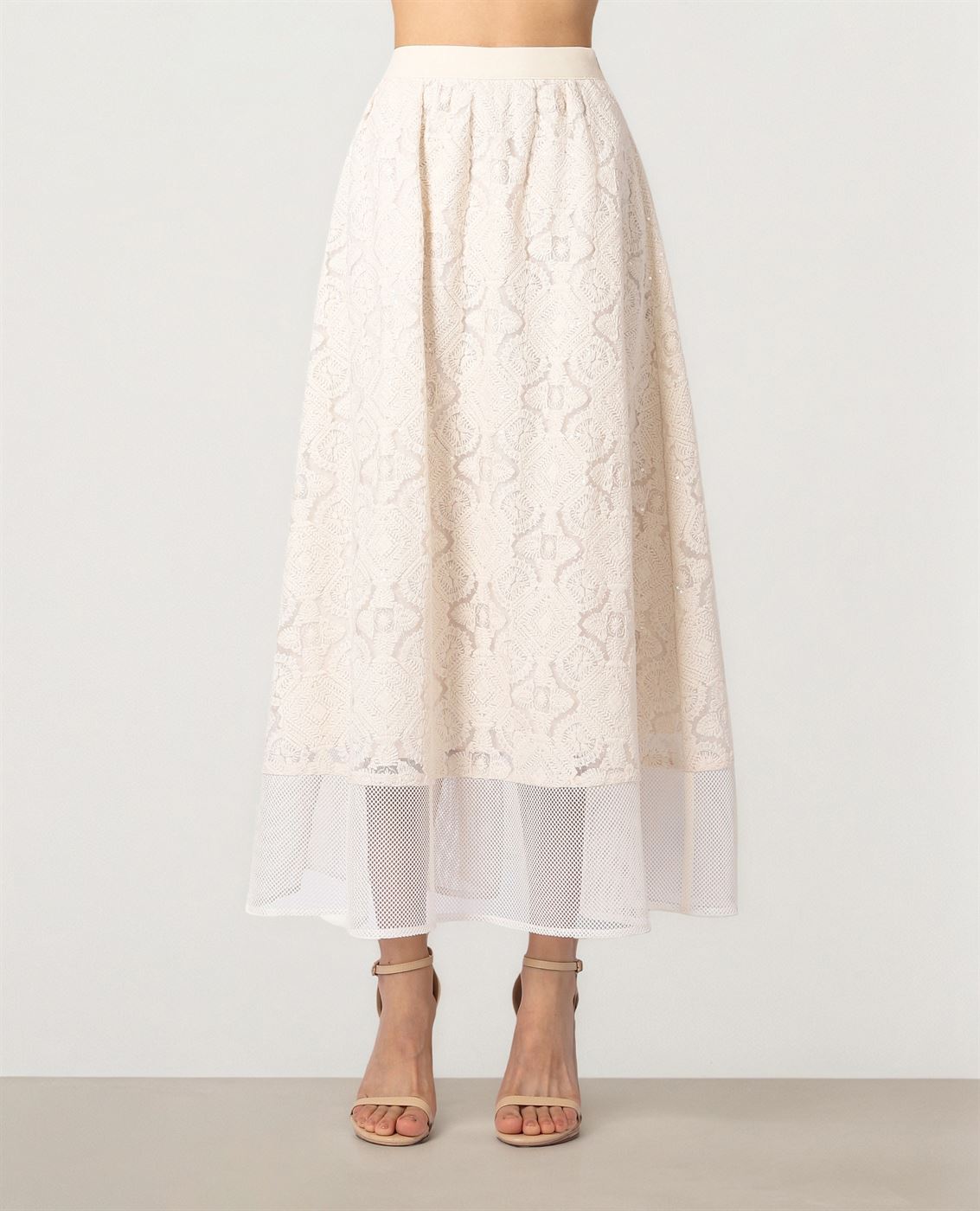 Lace A-Line Skirt