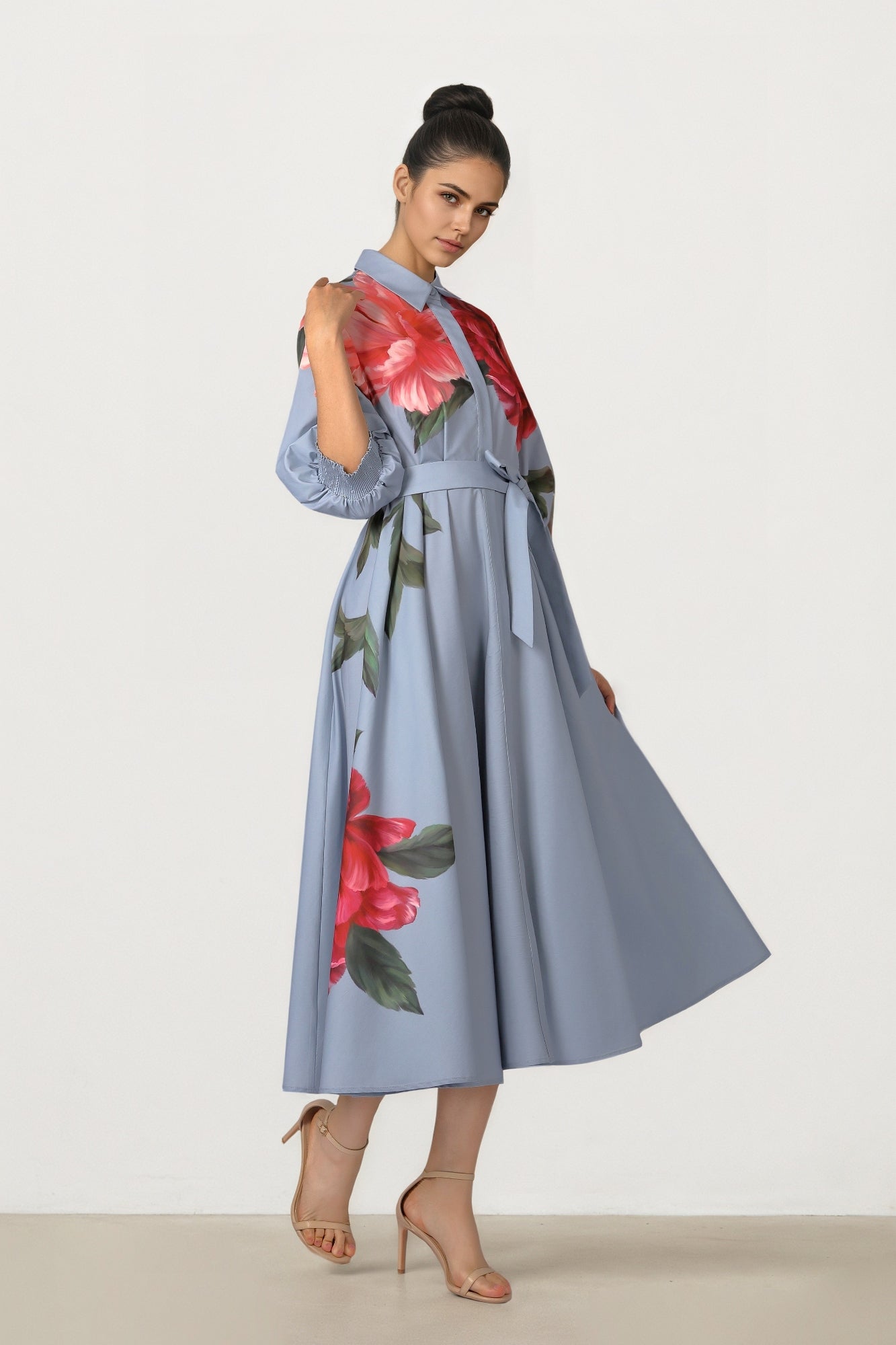 Blue Shirt Dress