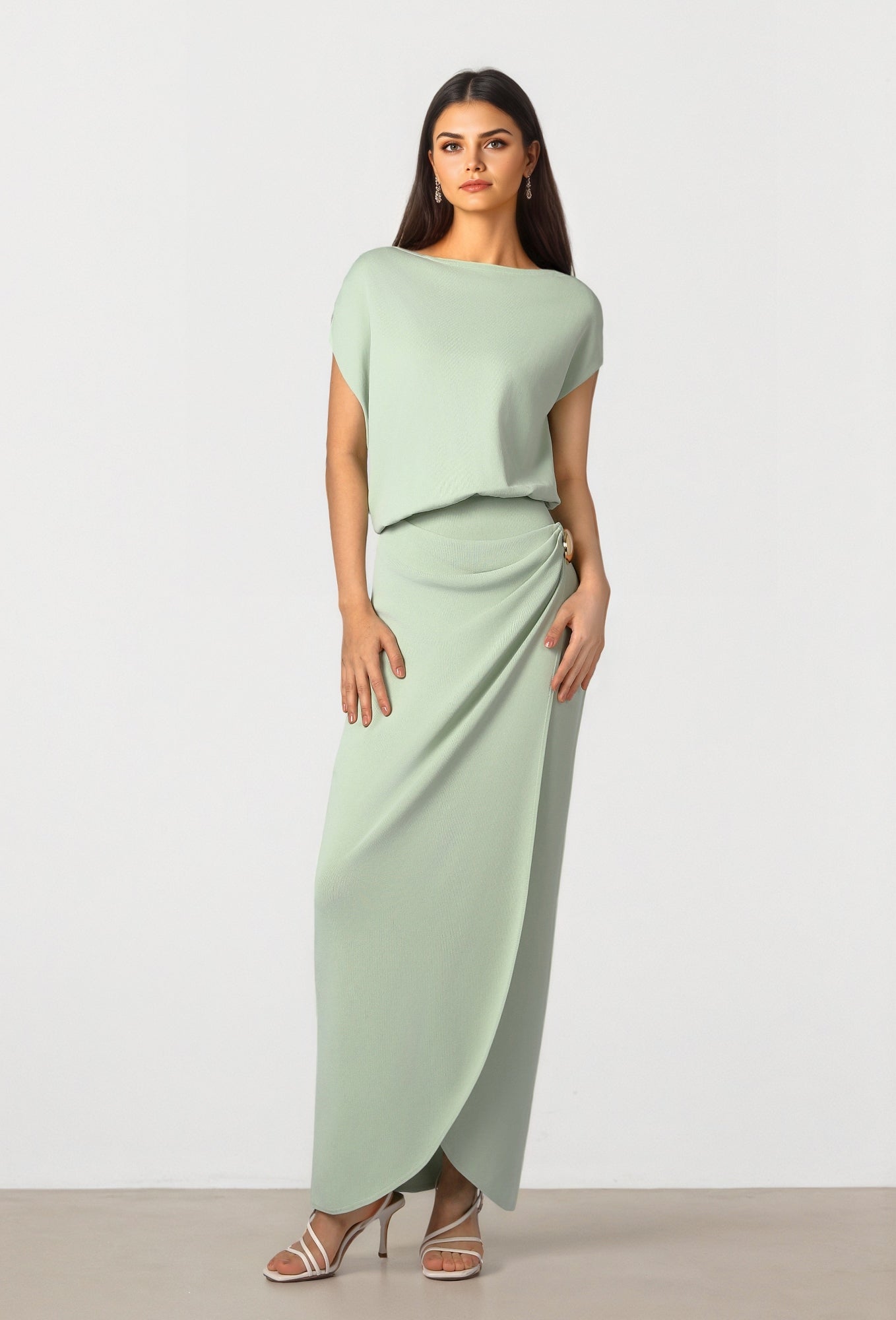 Knitted Wrap Dress