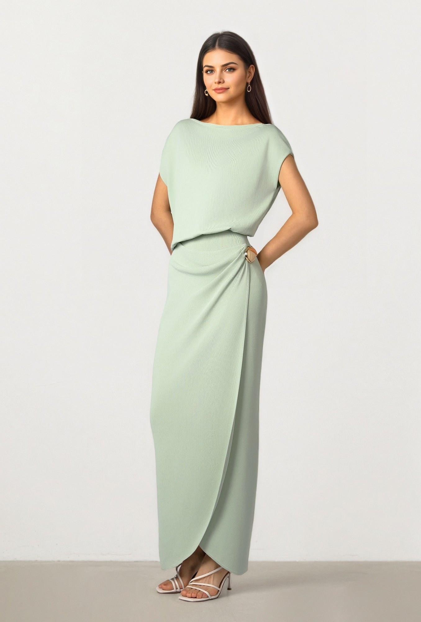 Knitted Wrap Dress