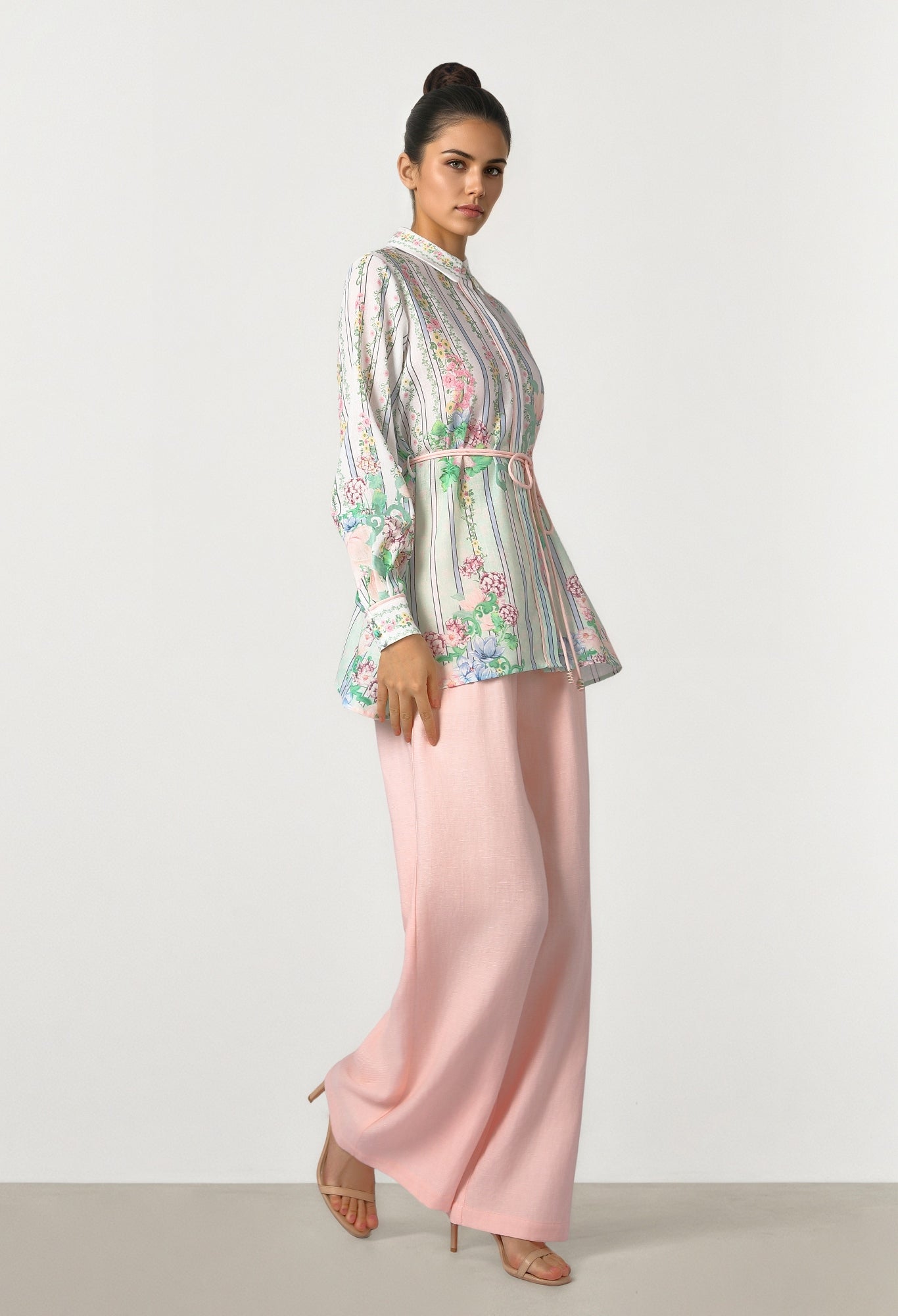 Asymmetric Printed Shirt