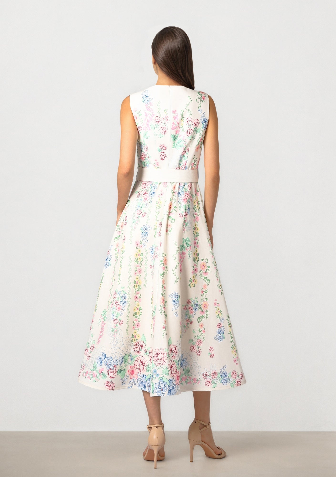 Garden Print Midi dress