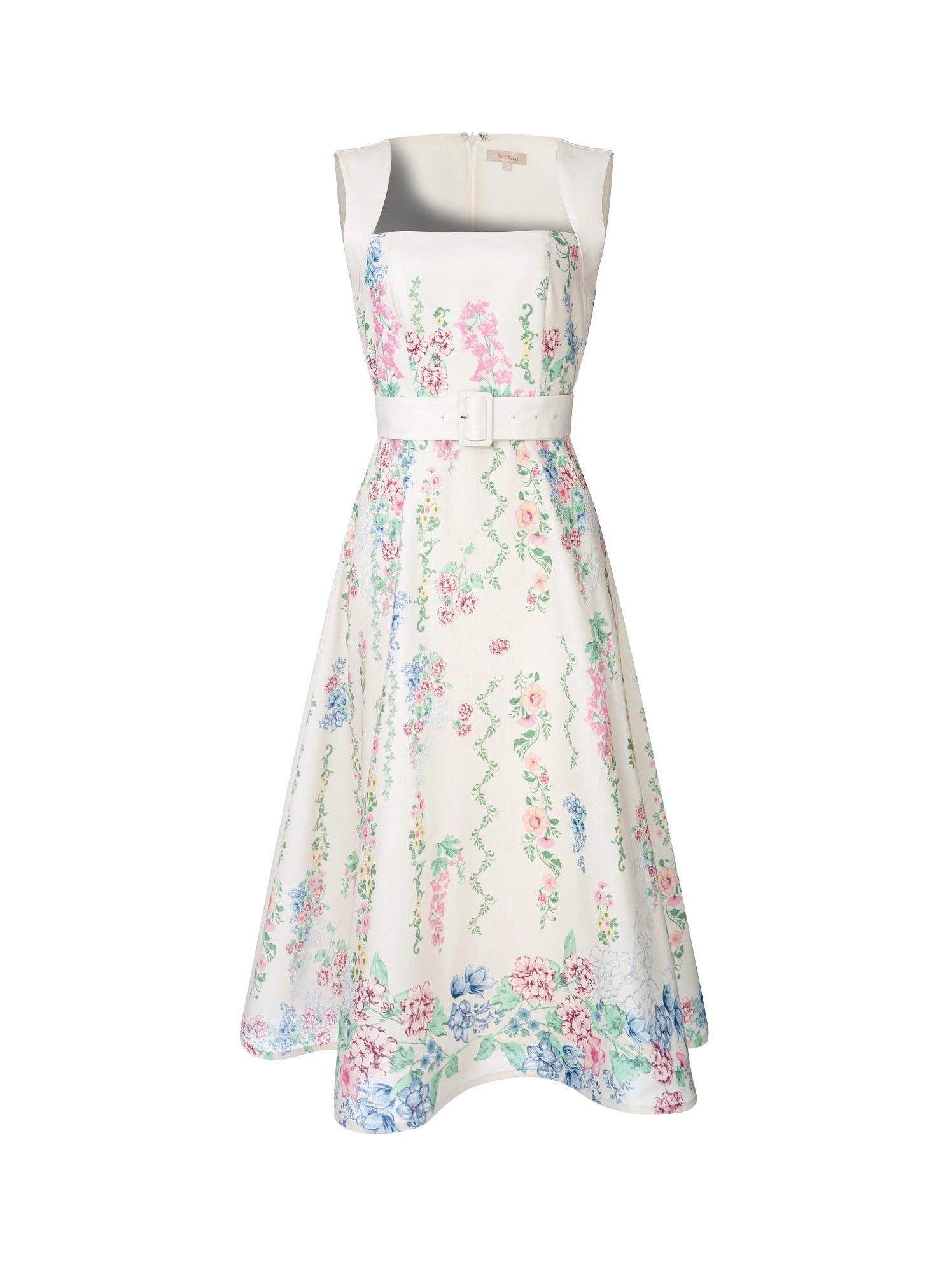 Garden Print Midi dress