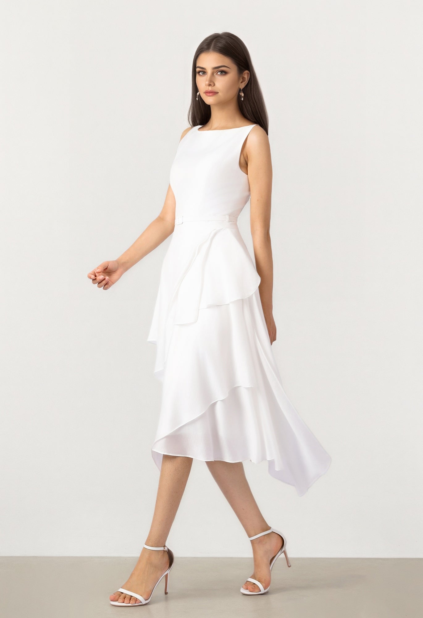 Boat Neck Organza