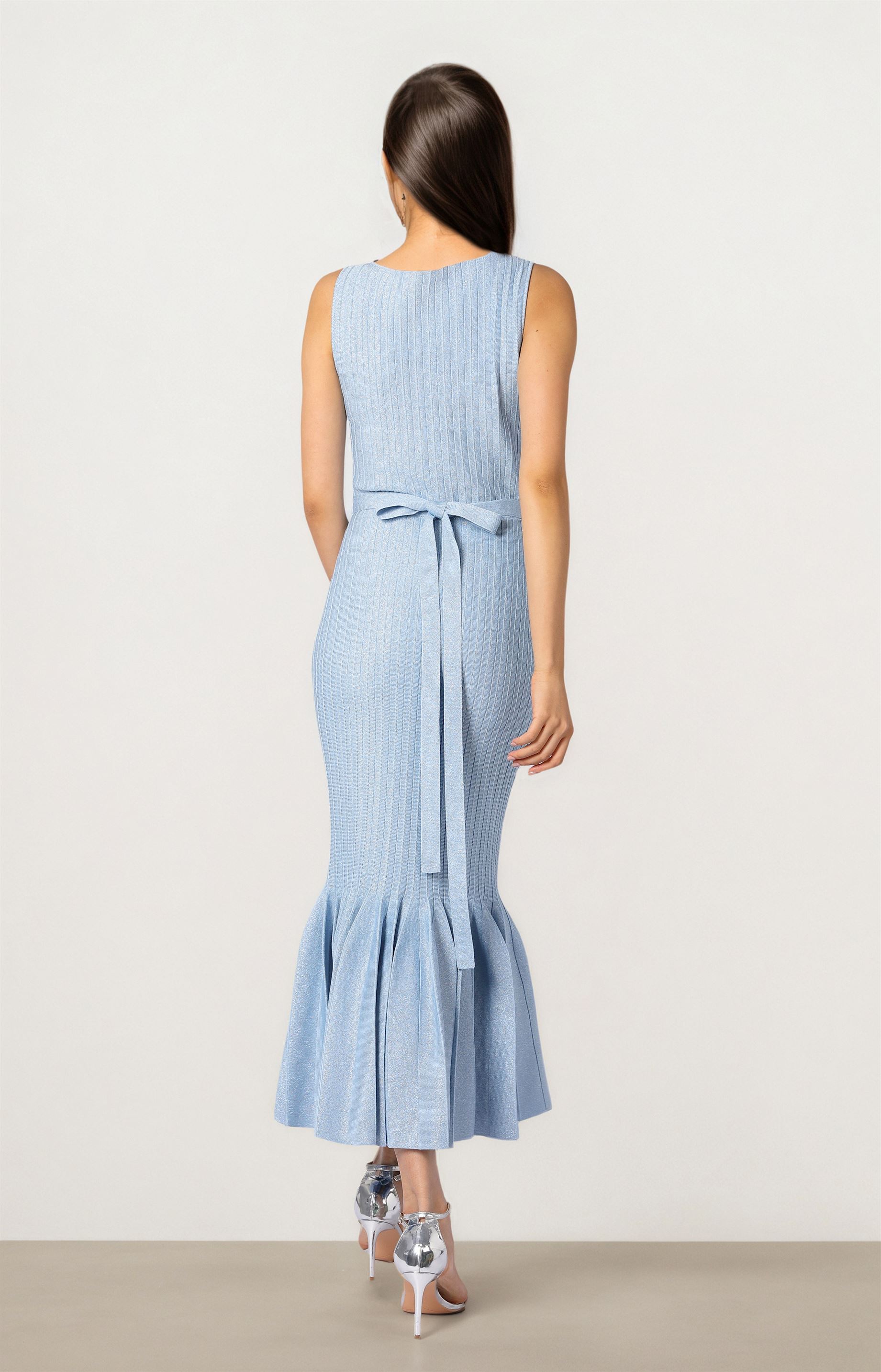 Blue Knitted Dress