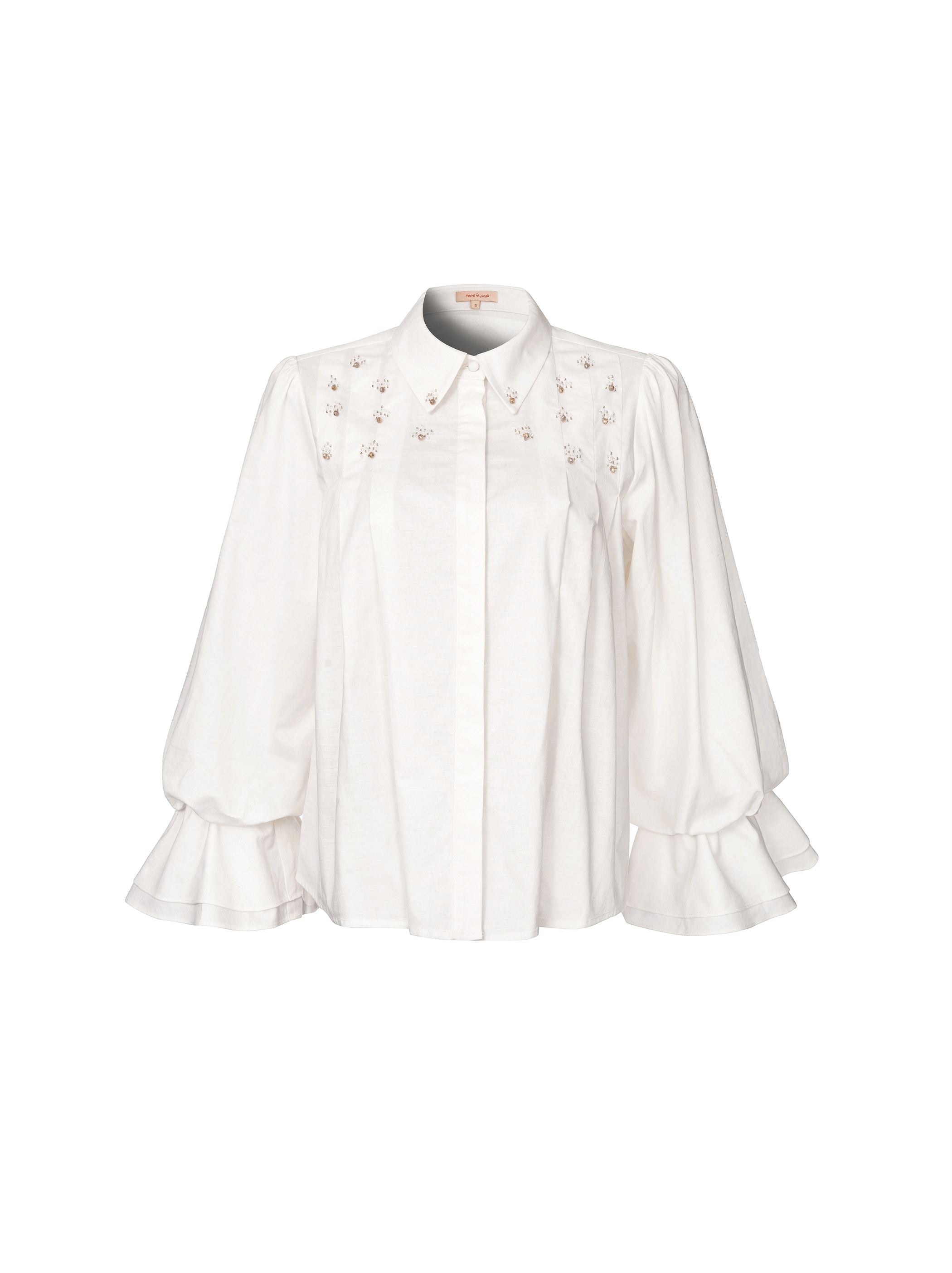 Ruffle Cuff Shirt